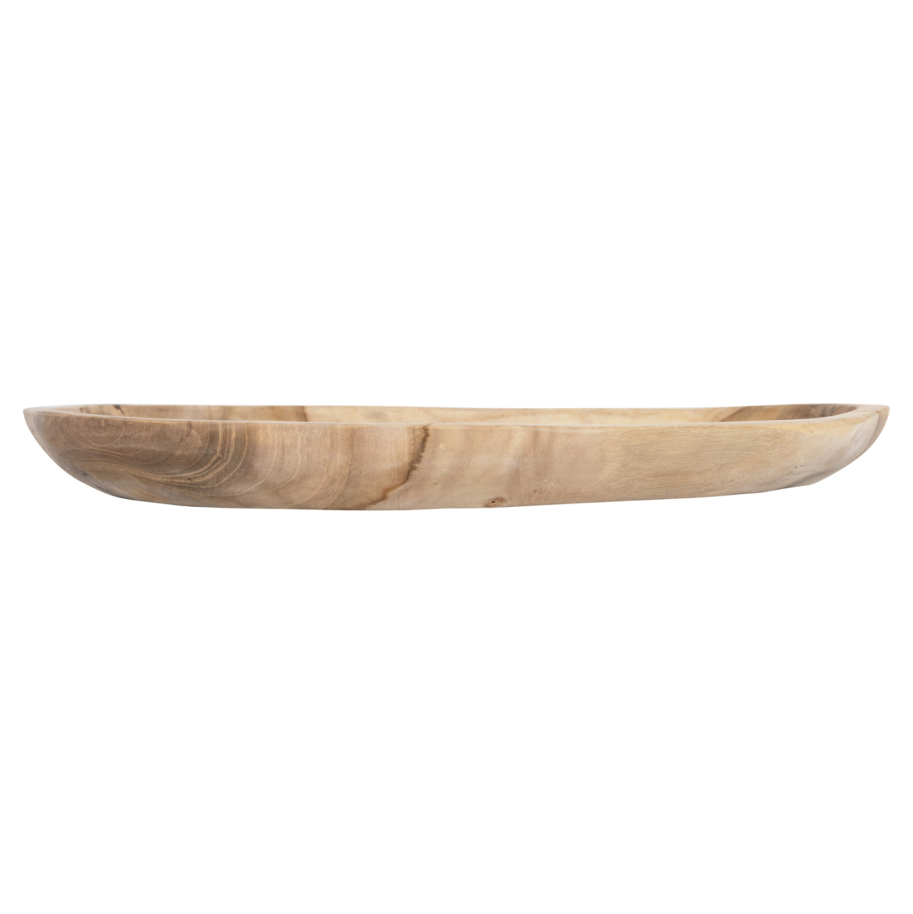 TABLE DECOR HM4293 OVAL TREY MADE OF RECYCLED TEAK WOOD 45x35x4H cm. [5]