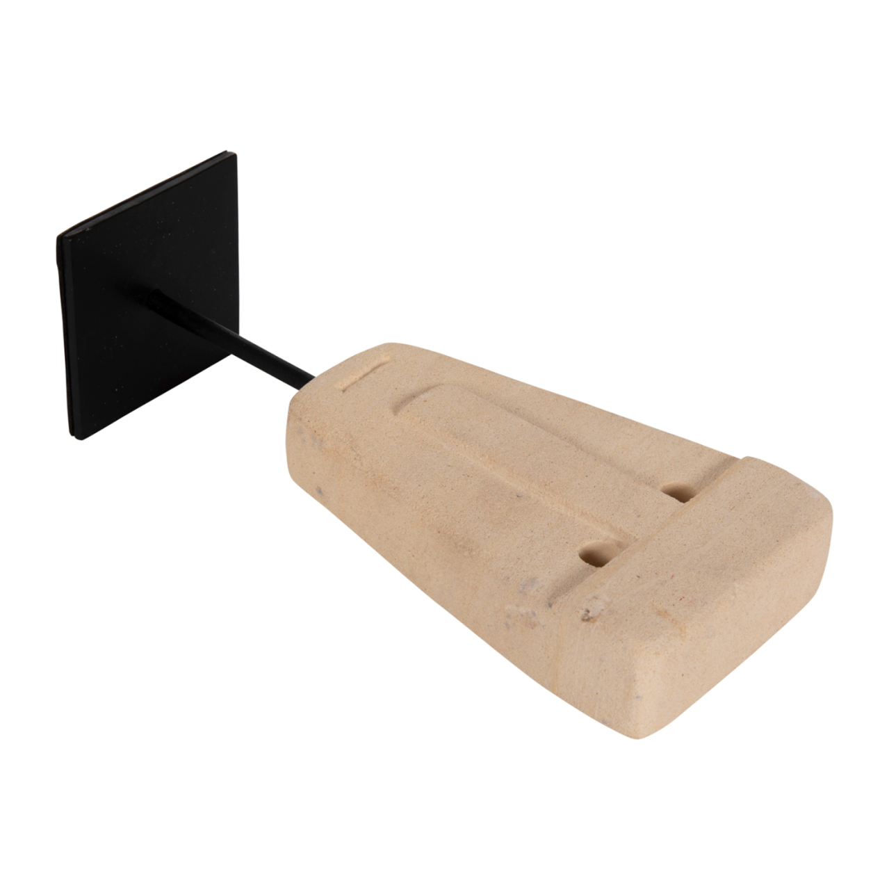 TABLE DECOR HM4312 FACE MADE OF PARAS STONE-BLACK METAL STAND 9x3x22Hcm. [6]