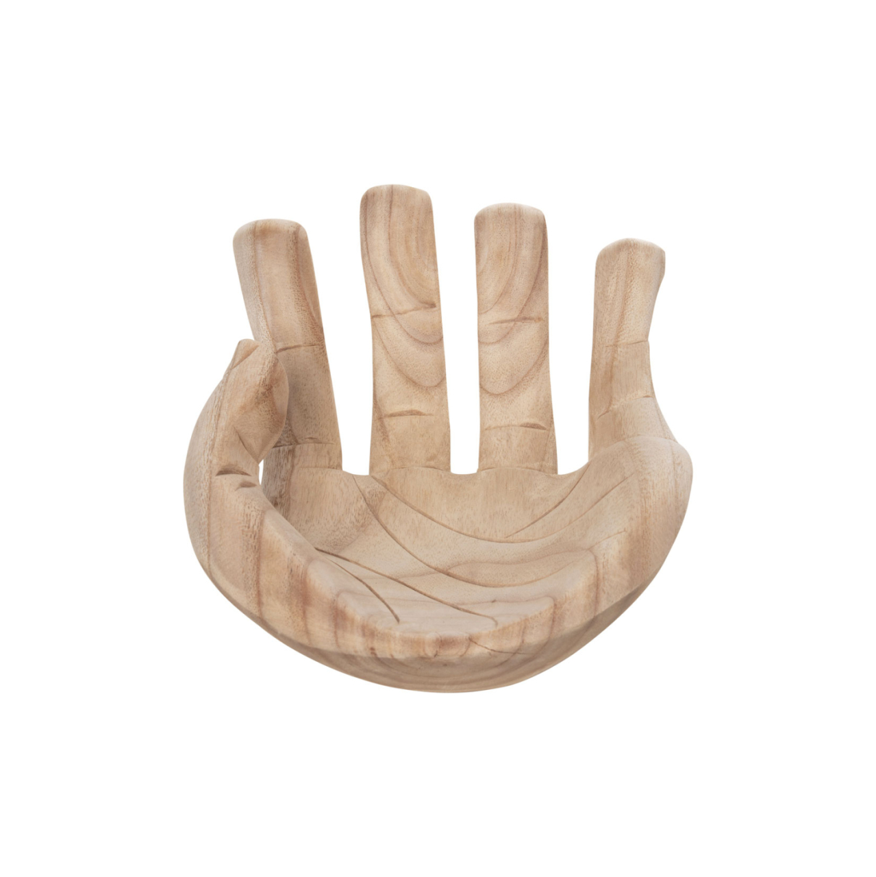 TABLE DECORATION LEFT HAND HM4278L SOLID ALBASIA WOOD IN NATURAL 30x20x10Hcm. [6]