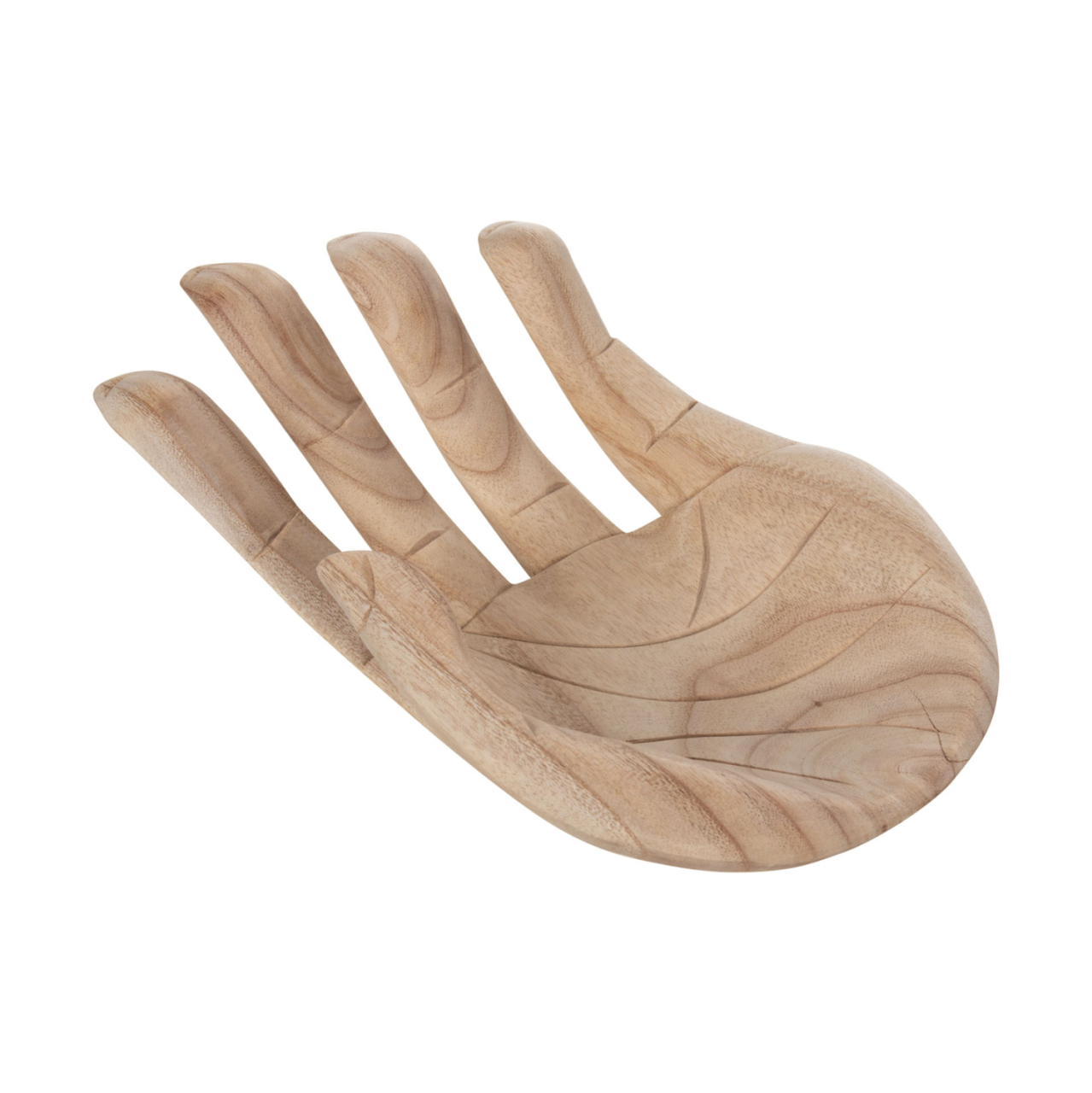 TABLE DECORATION LEFT HAND HM4278L SOLID ALBASIA WOOD IN NATURAL 30x20x10Hcm. [5]