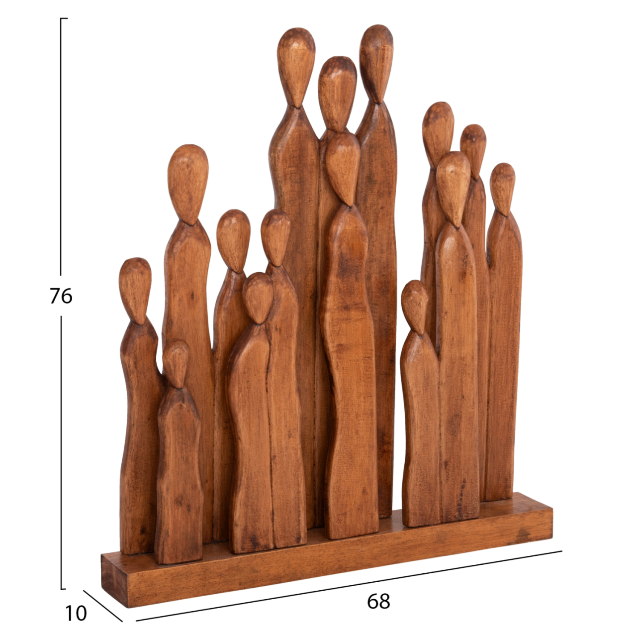 TABLE DECORATION PRIMATE HM4415 ALBASIA WOOD 68x10x76Hcm. [2]