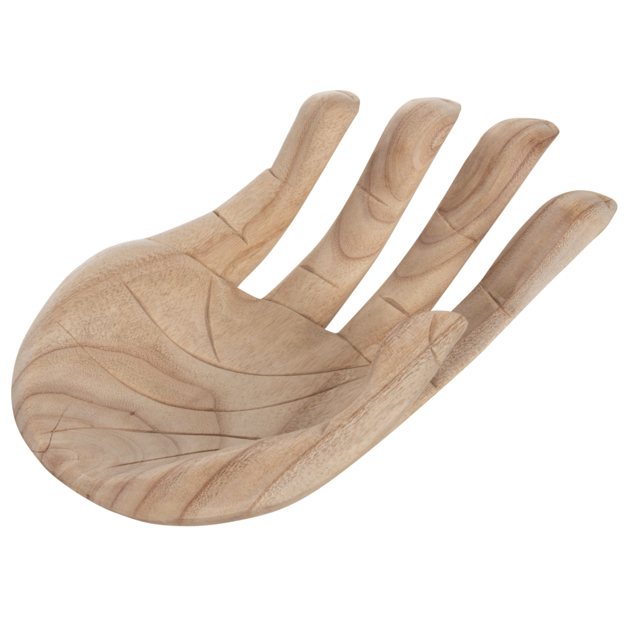 TABLE DECORATION RIGHT HAND HM4278R SOLID ALBASIA WOOD IN NATURAL 30x20x10Hcm. [5]