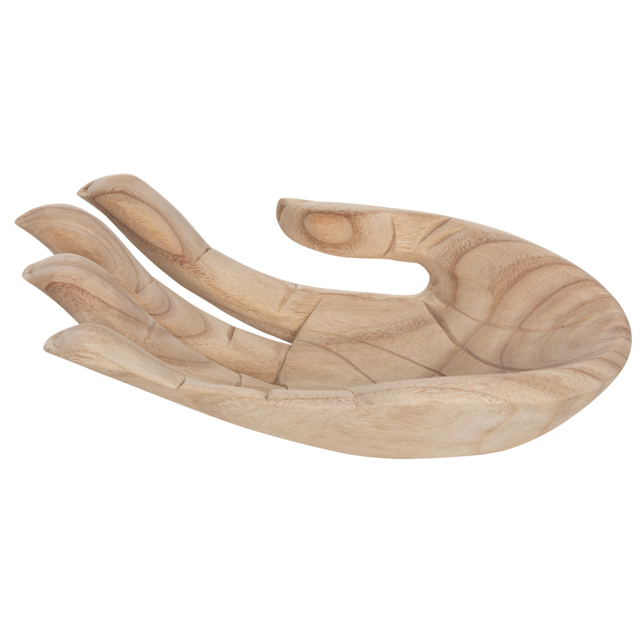 TABLE DECORATION RIGHT HAND HM4278R SOLID ALBASIA WOOD IN NATURAL 30x20x10Hcm. [4]