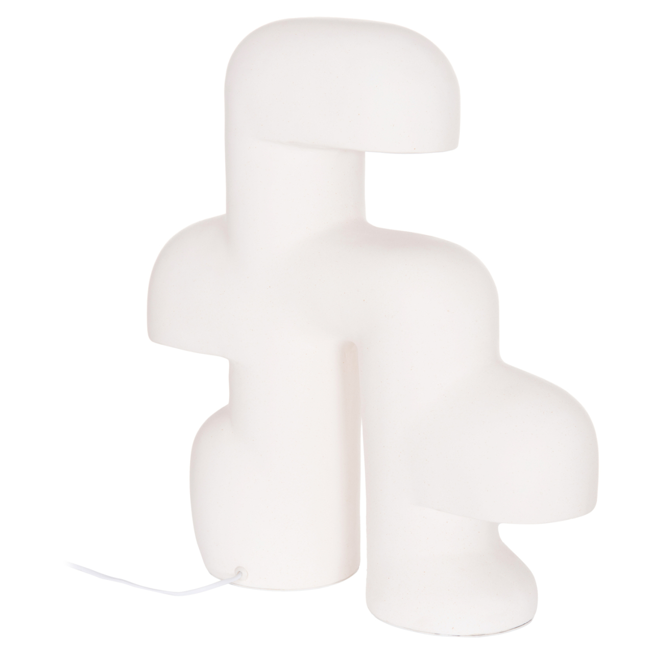 TABLE DECORATIVE LAMP ELBAR HM4698.02 FIBER CEMENT IN WHITE--[E14]--44x12x50Hcm. [6]