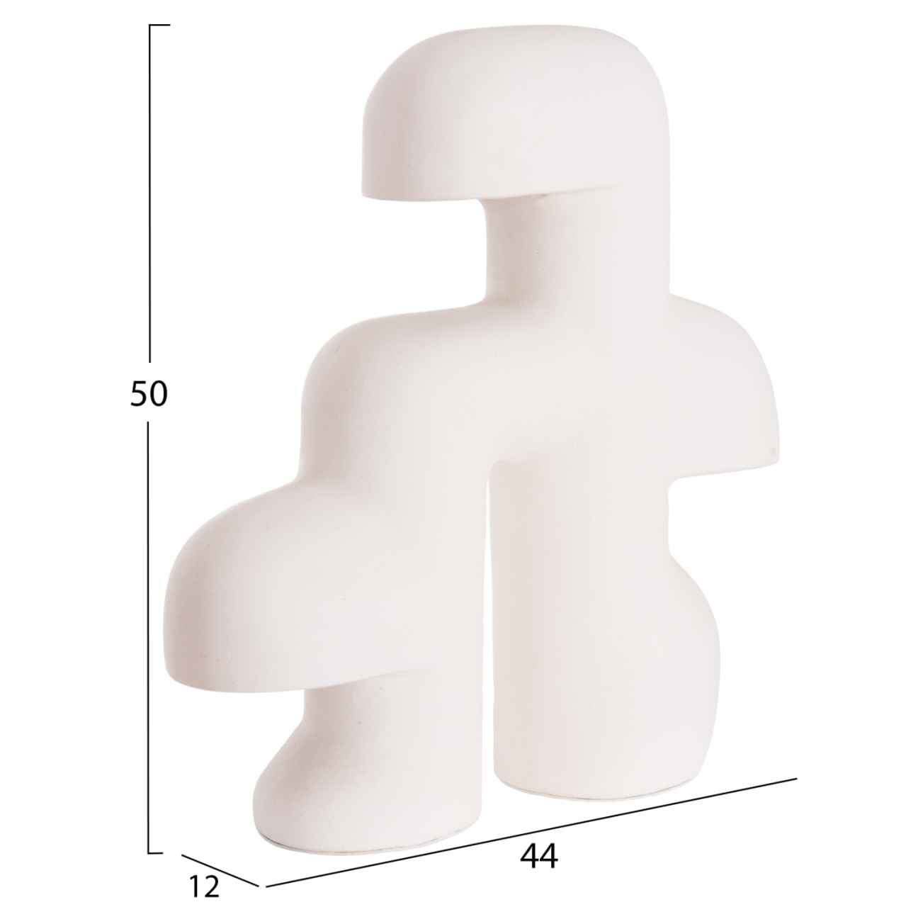 TABLE DECORATIVE LAMP ELBAR HM4698.02 FIBER CEMENT IN WHITE--[E14]--44x12x50Hcm. [2]
