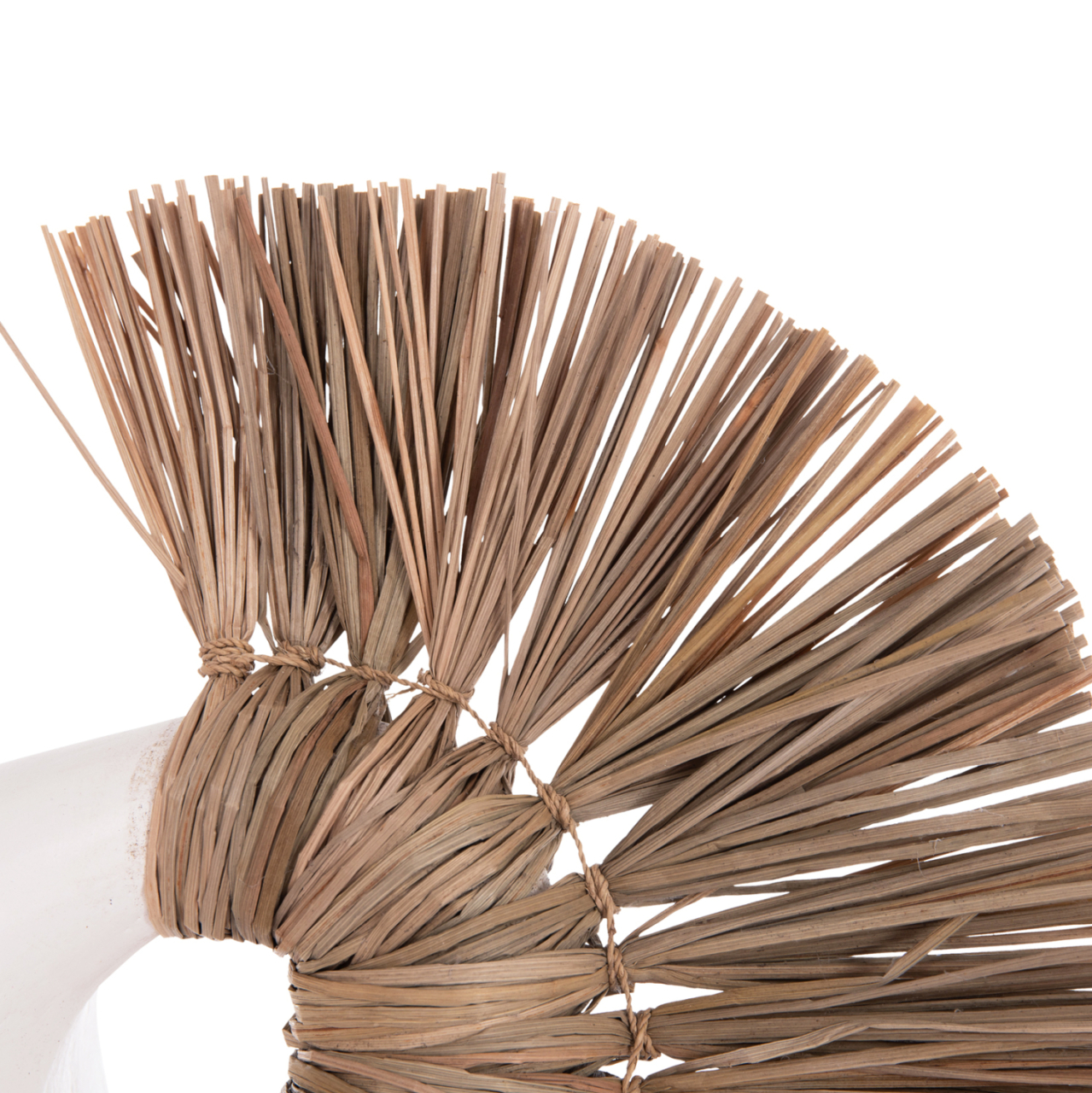 TABLE DECORATIVE VASE ALICA2 HM4671.02 TERRACOTA IN BLACK and GRASS--44x18x50Hcm. [8]