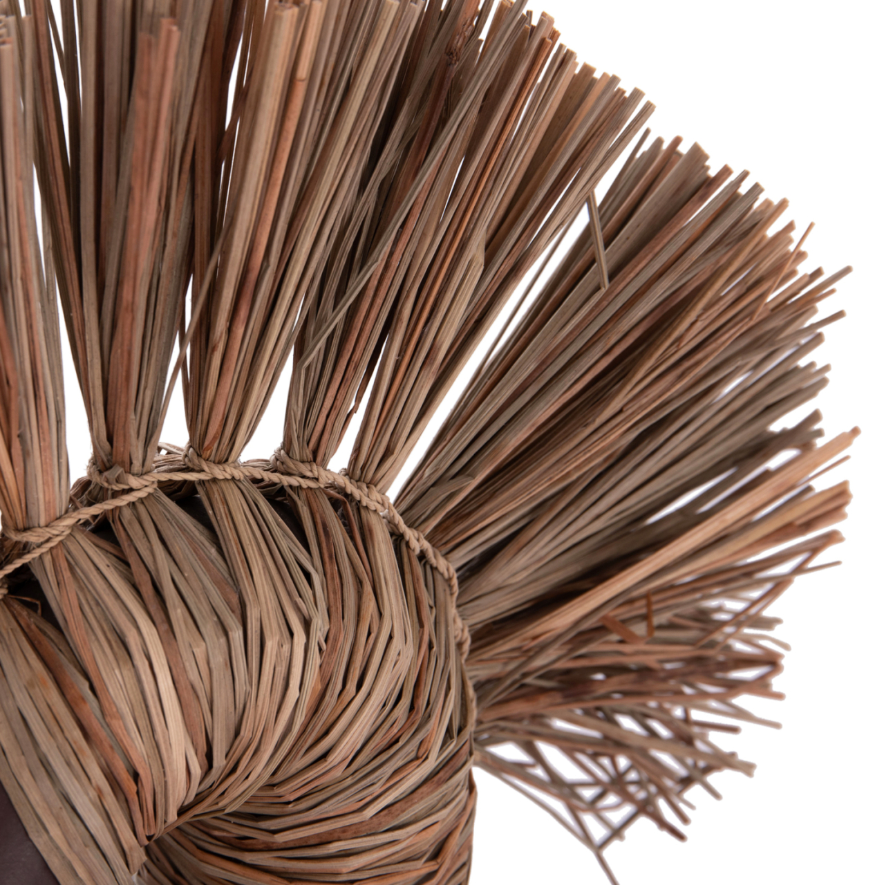 TABLE DECORATIVE VASE ALICA2 HM4671.07 TERRACOTA IN CHOCOLATE and GRASS--44x18x50Hcm. [5]