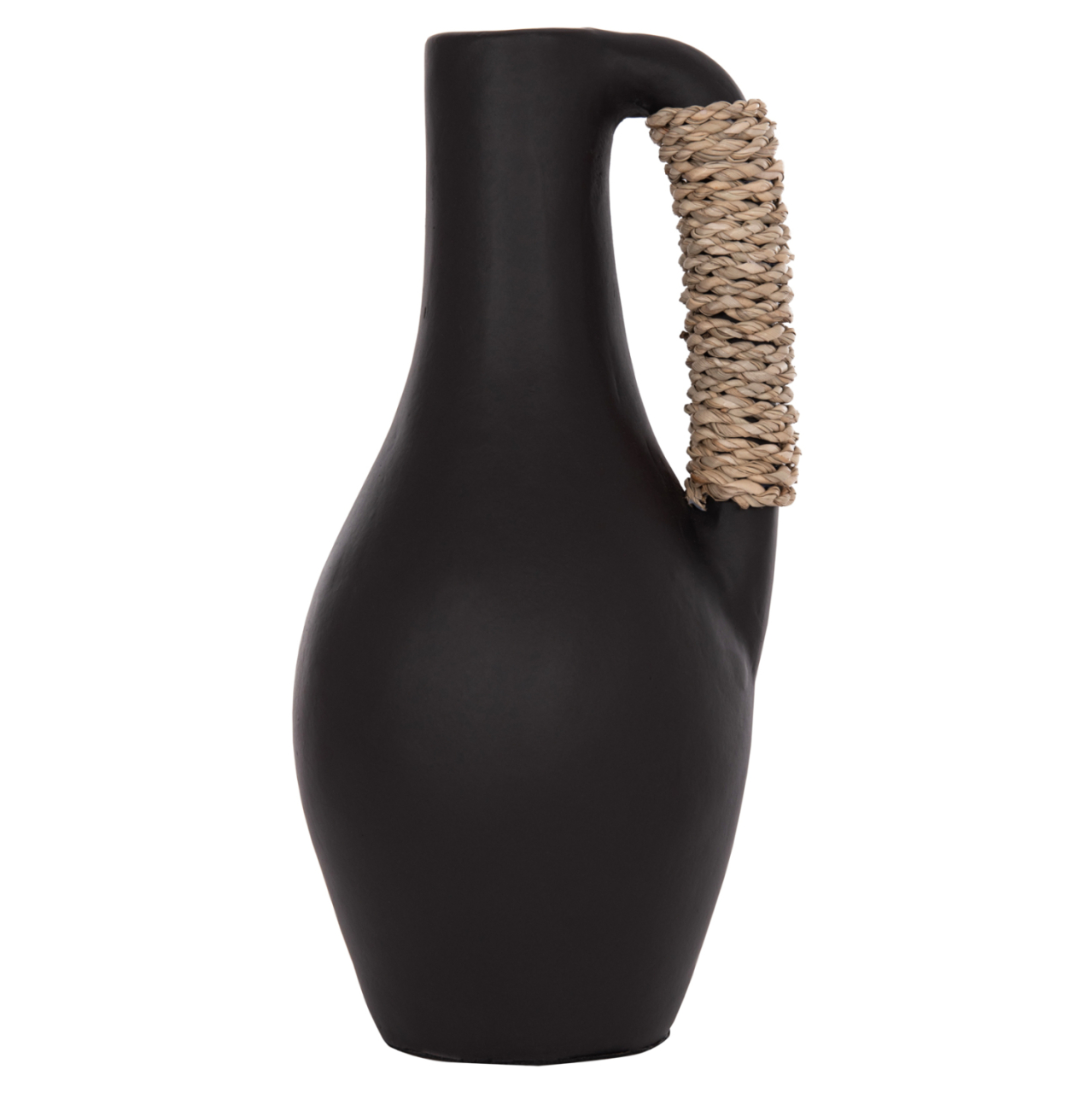 TABLE DECORATIVE VASE CAMMER HM4687.01L TERRACOTA IN BLACK--Φ18x39Hcm. [3]