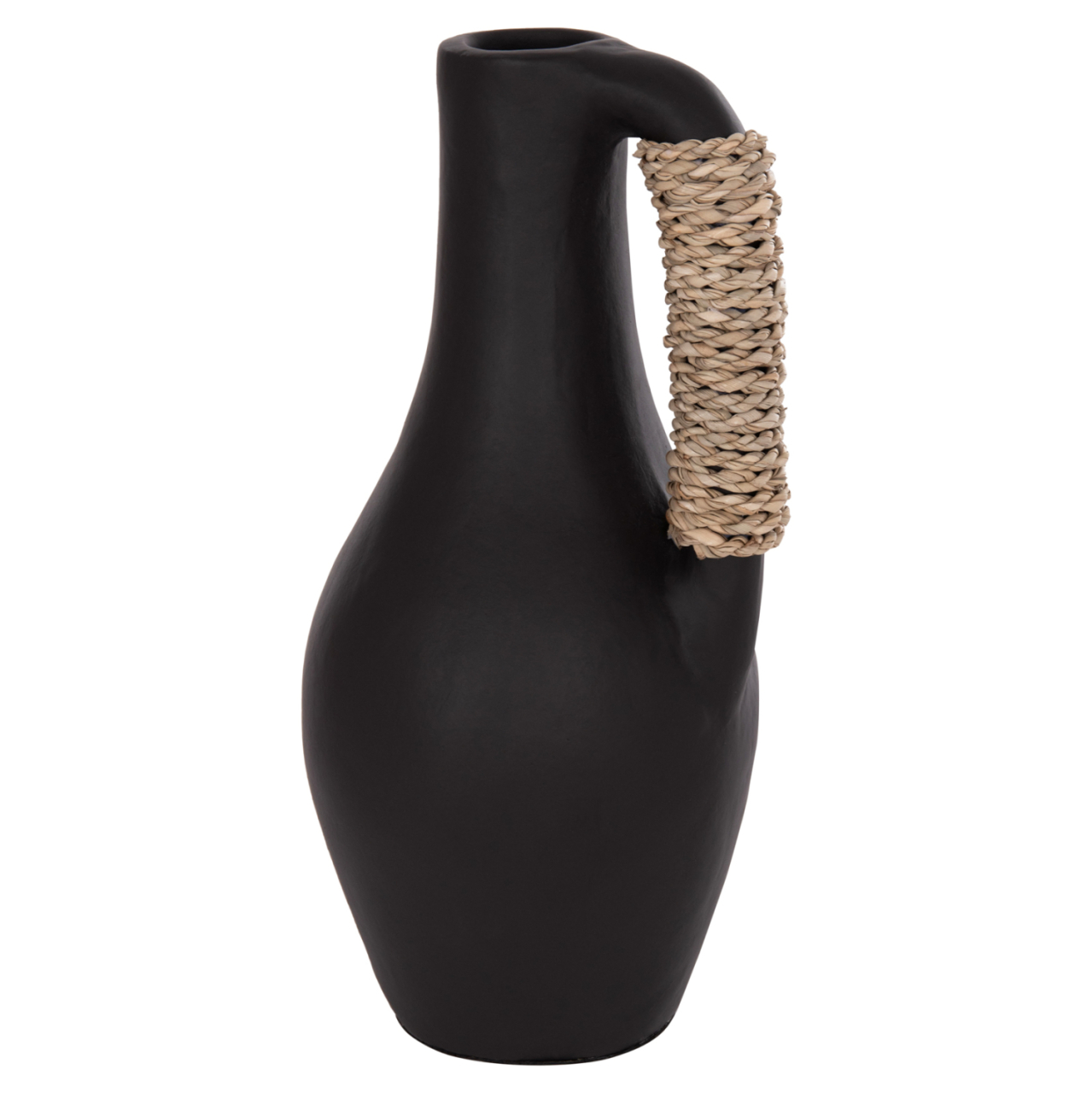 TABLE DECORATIVE VASE CAMMER HM4687.01L TERRACOTA IN BLACK--Φ18x39Hcm. [6]