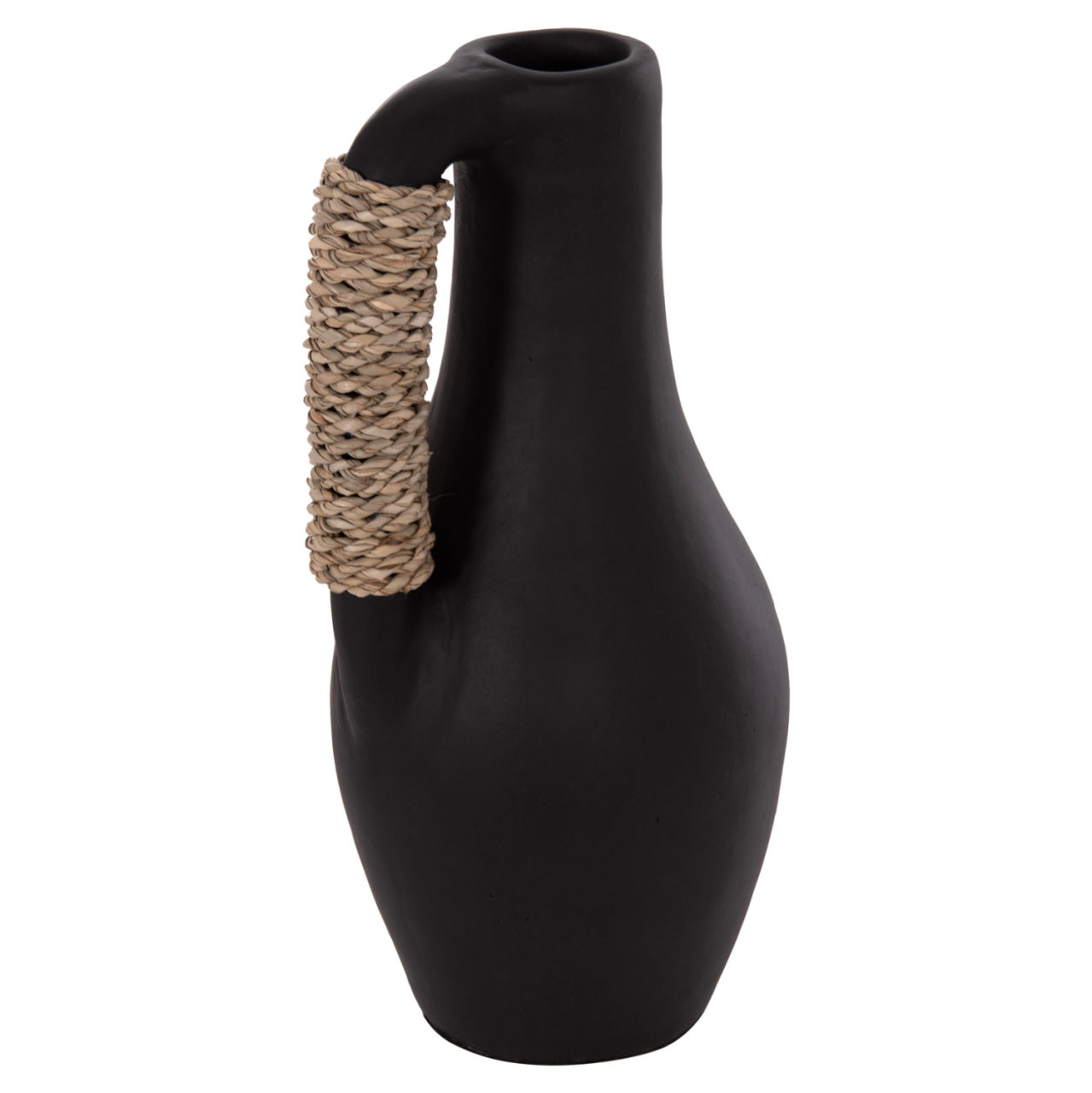 TABLE DECORATIVE VASE CAMMER HM4687.01L TERRACOTA IN BLACK--Φ18x39Hcm. [4]