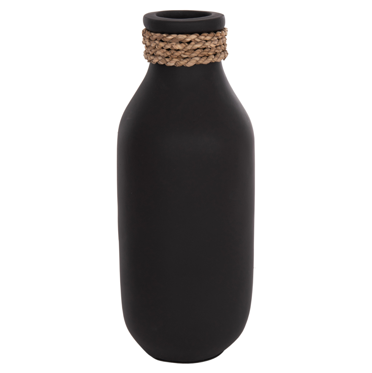 TABLE DECORATIVE VASE CAMMER HM4687.01M TERRACOTA IN BLACK--Φ13x34Hcm. [4]