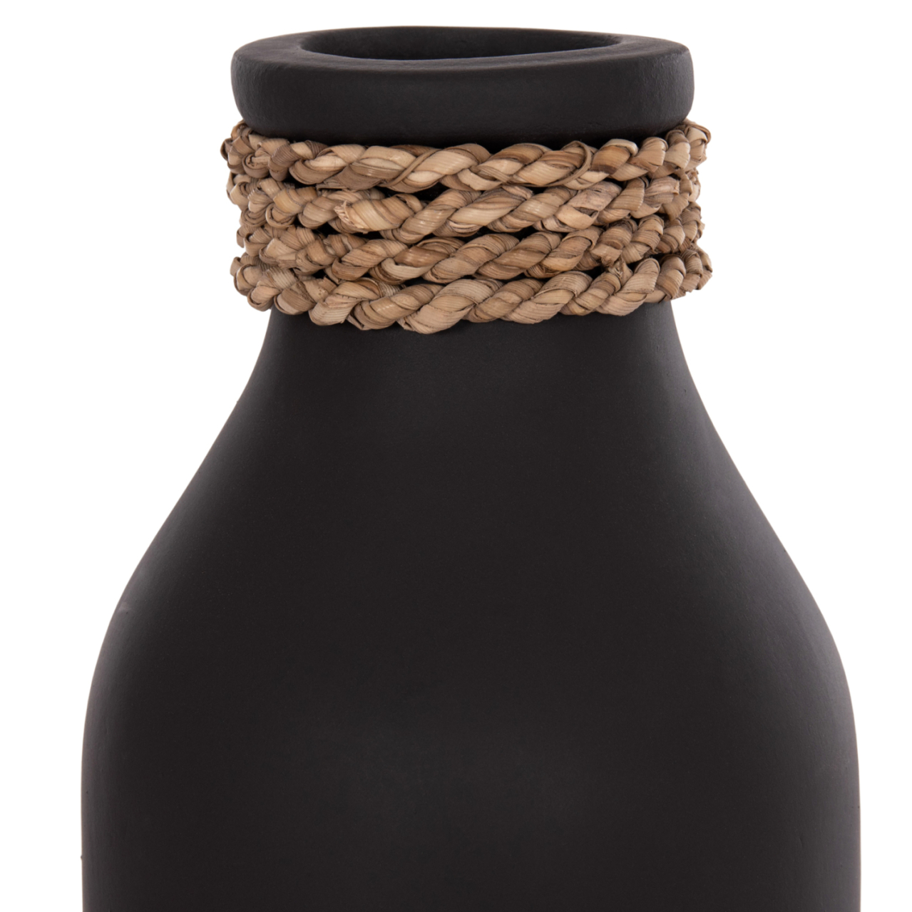 TABLE DECORATIVE VASE CAMMER HM4687.01M TERRACOTA IN BLACK--Φ13x34Hcm. [5]