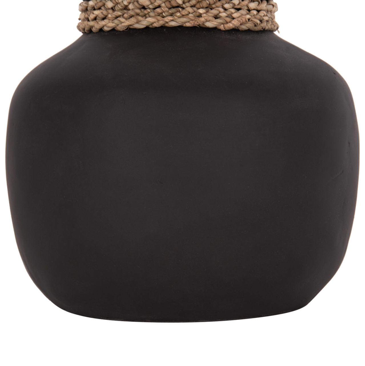 TABLE DECORATIVE VASE CAMMER HM4687.01S TERRACOTA IN BLACK--Φ22x20Hcm. [5]