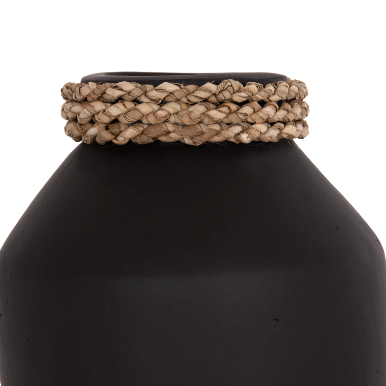 TABLE DECORATIVE VASE CAMMER HM4687.01XS TERRACOTA IN BLACK--Φ16x15Hcm. [4]