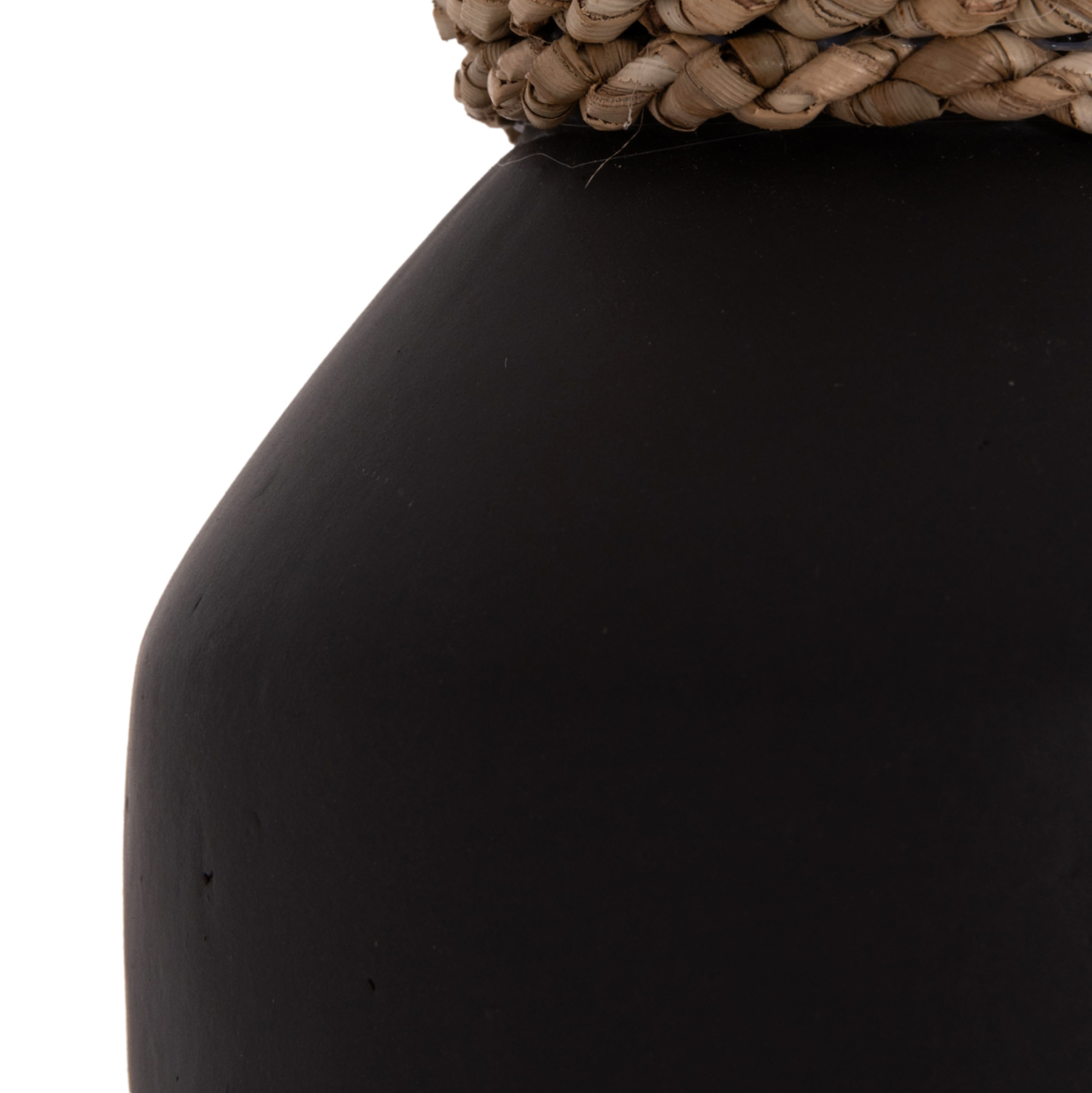 TABLE DECORATIVE VASE CAMMER HM4687.01XS TERRACOTA IN BLACK--Φ16x15Hcm. [6]