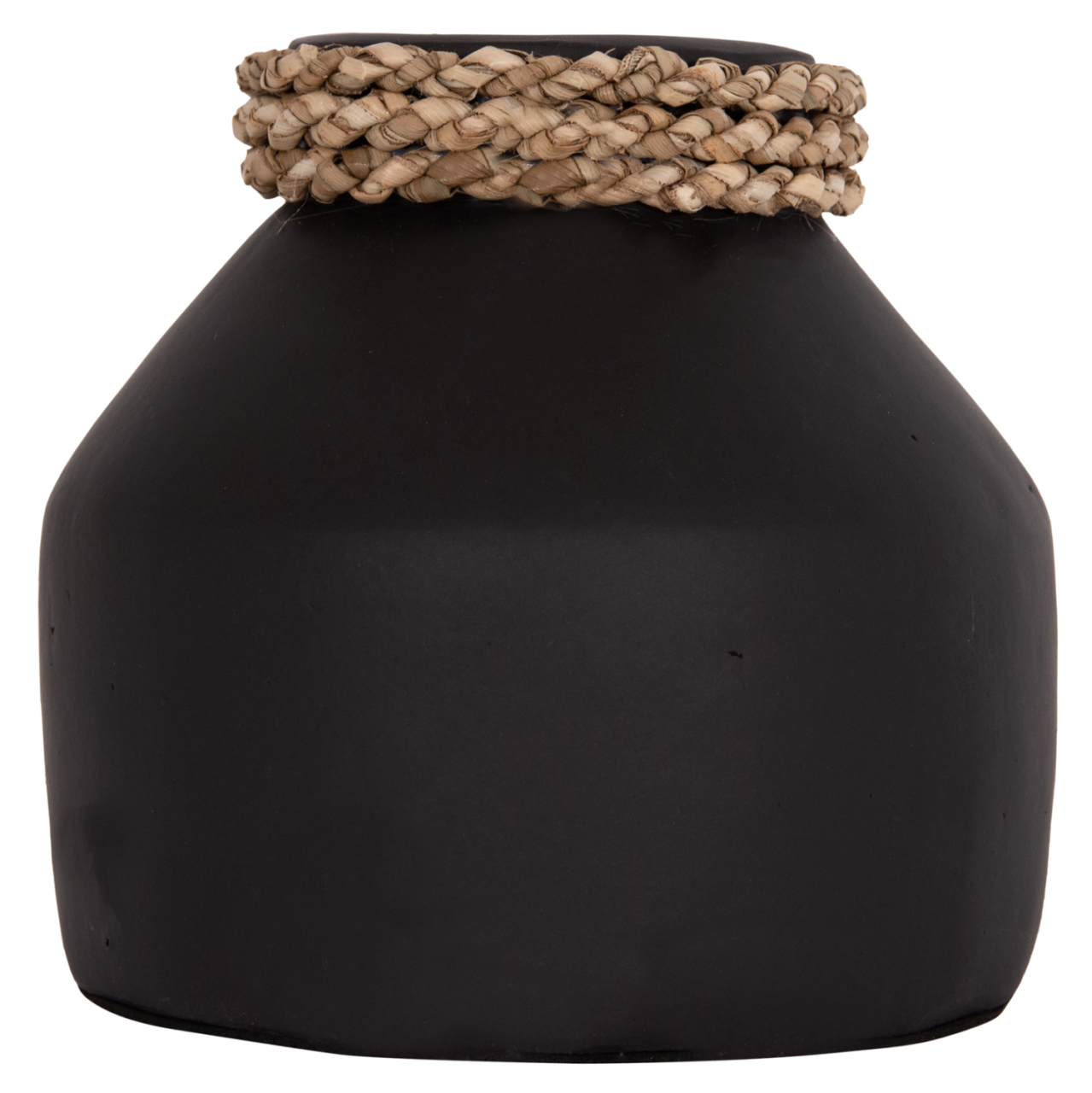 TABLE DECORATIVE VASE CAMMER HM4687.01XS TERRACOTA IN BLACK--Φ16x15Hcm. [3]