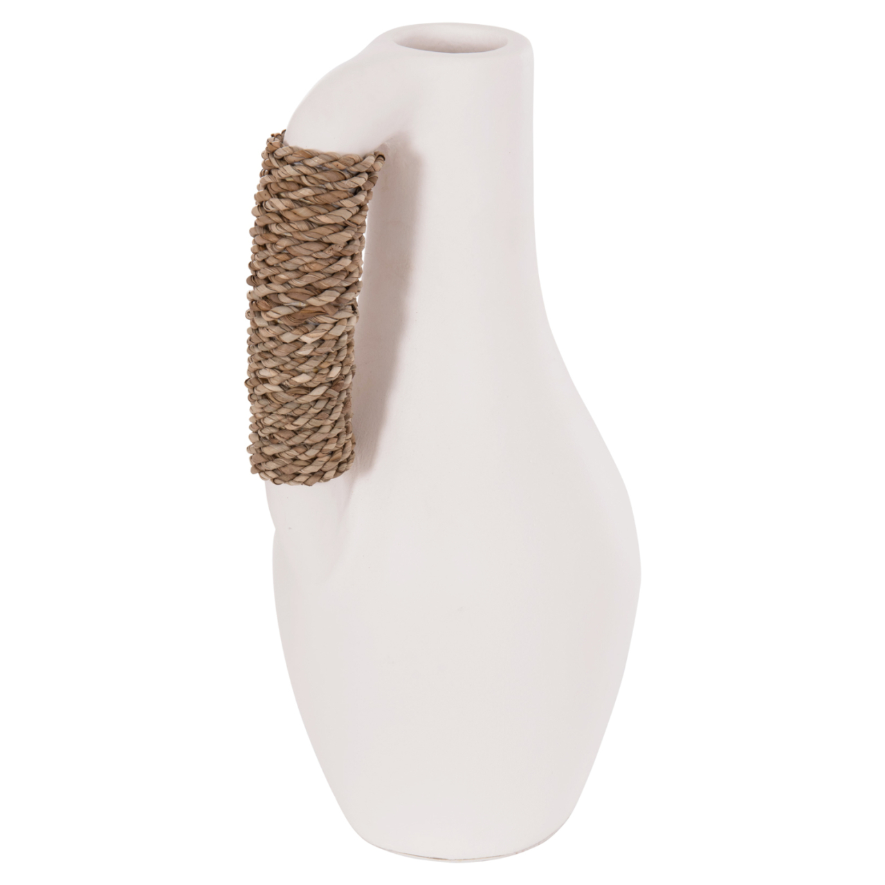 TABLE DECORATIVE VASE CAMMER HM4687.02L TERRACOTA IN WHITE--Φ18x39Hcm. [5]