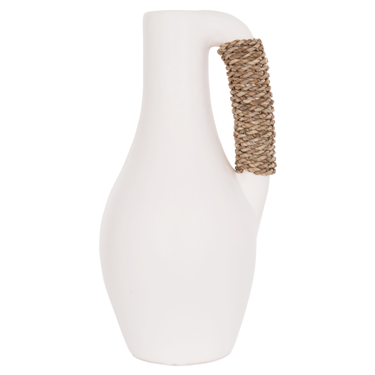 TABLE DECORATIVE VASE CAMMER HM4687.02L TERRACOTA IN WHITE--Φ18x39Hcm. [3]
