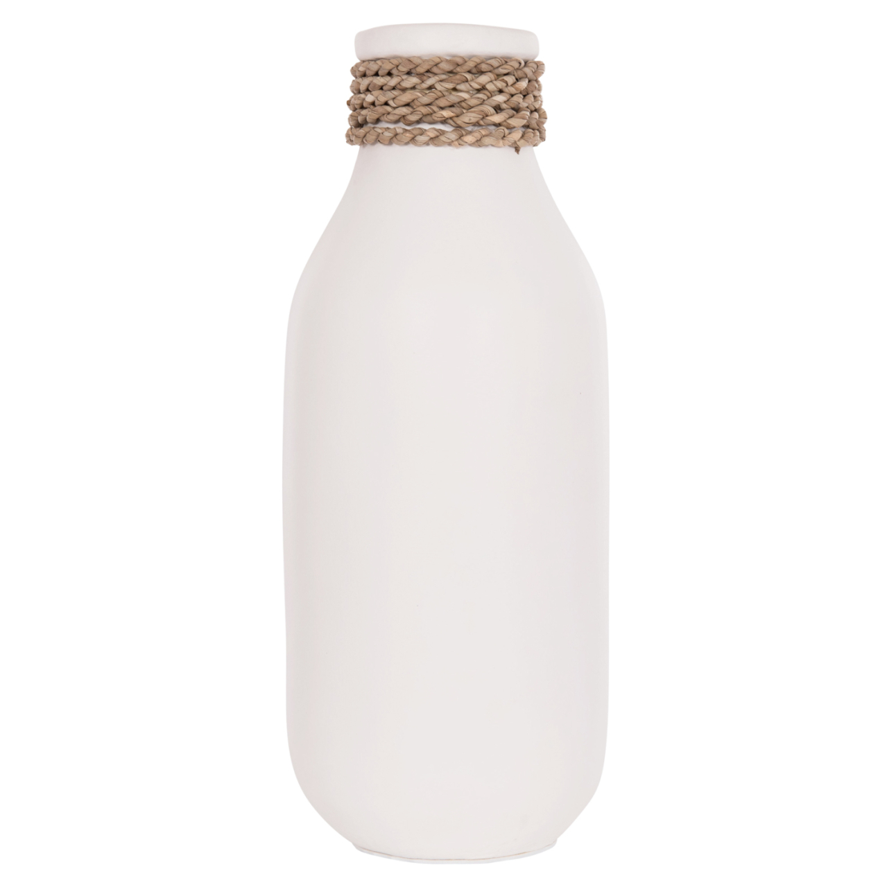 TABLE DECORATIVE VASE CAMMER HM4687.02M TERRACOTA IN WHITE--Φ13x34Hcm. [3]