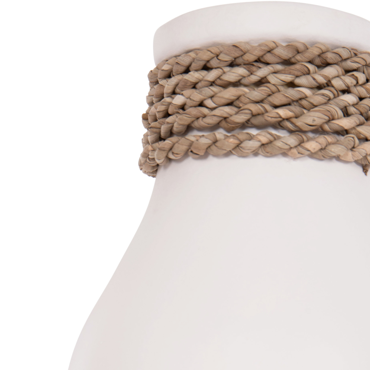 TABLE DECORATIVE VASE CAMMER HM4687.02M TERRACOTA IN WHITE--Φ13x34Hcm. [6]