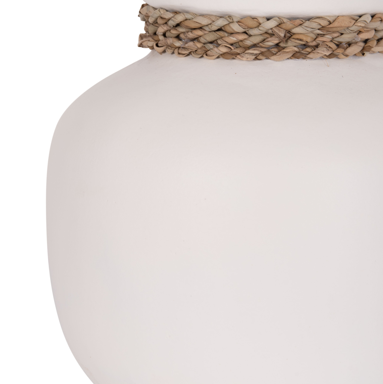 TABLE DECORATIVE VASE CAMMER HM4687.02S TERRACOTA IN WHITE--Φ22x20Hcm. [8]
