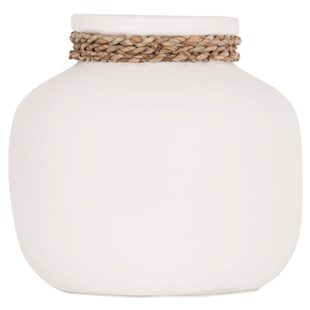 TABLE DECORATIVE VASE CAMMER HM4687.02S TERRACOTA IN WHITE--Φ22x20Hcm. [3]