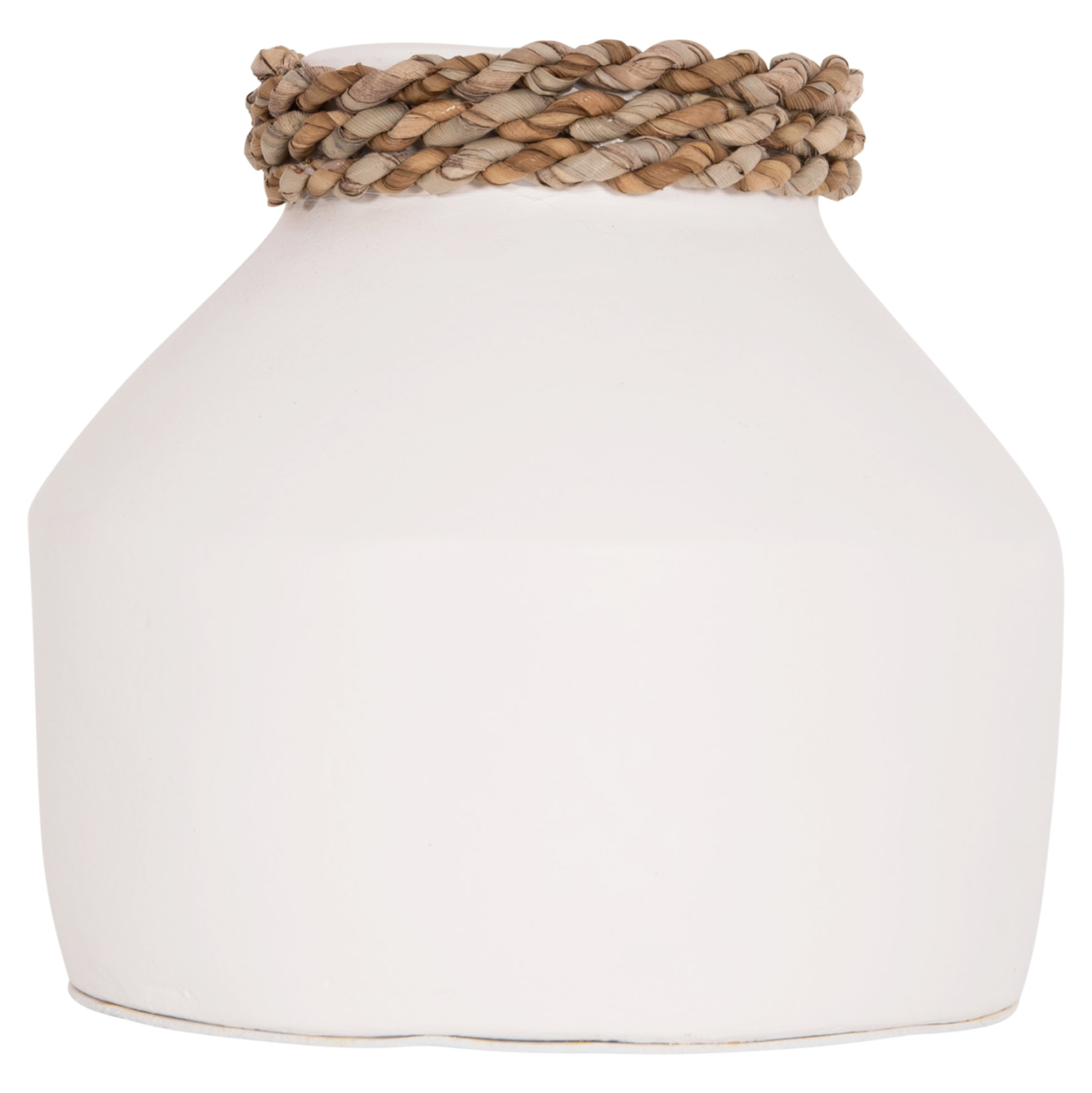 TABLE DECORATIVE VASE CAMMER HM4687.02XS TERRACOTA IN WHITE--Φ16x15Hcm. [4]