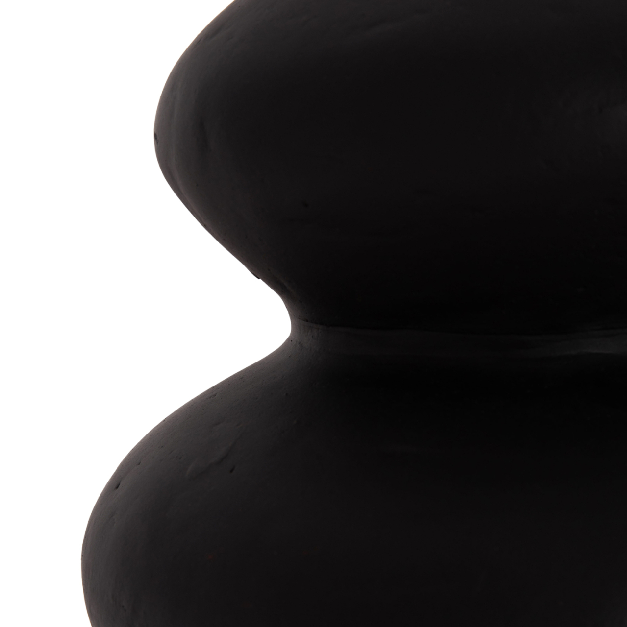 TABLE DECORATIVE VASE CHELIN HM4670S TERRACOTA IN BLACK--Φ20x25Hcm. [6]