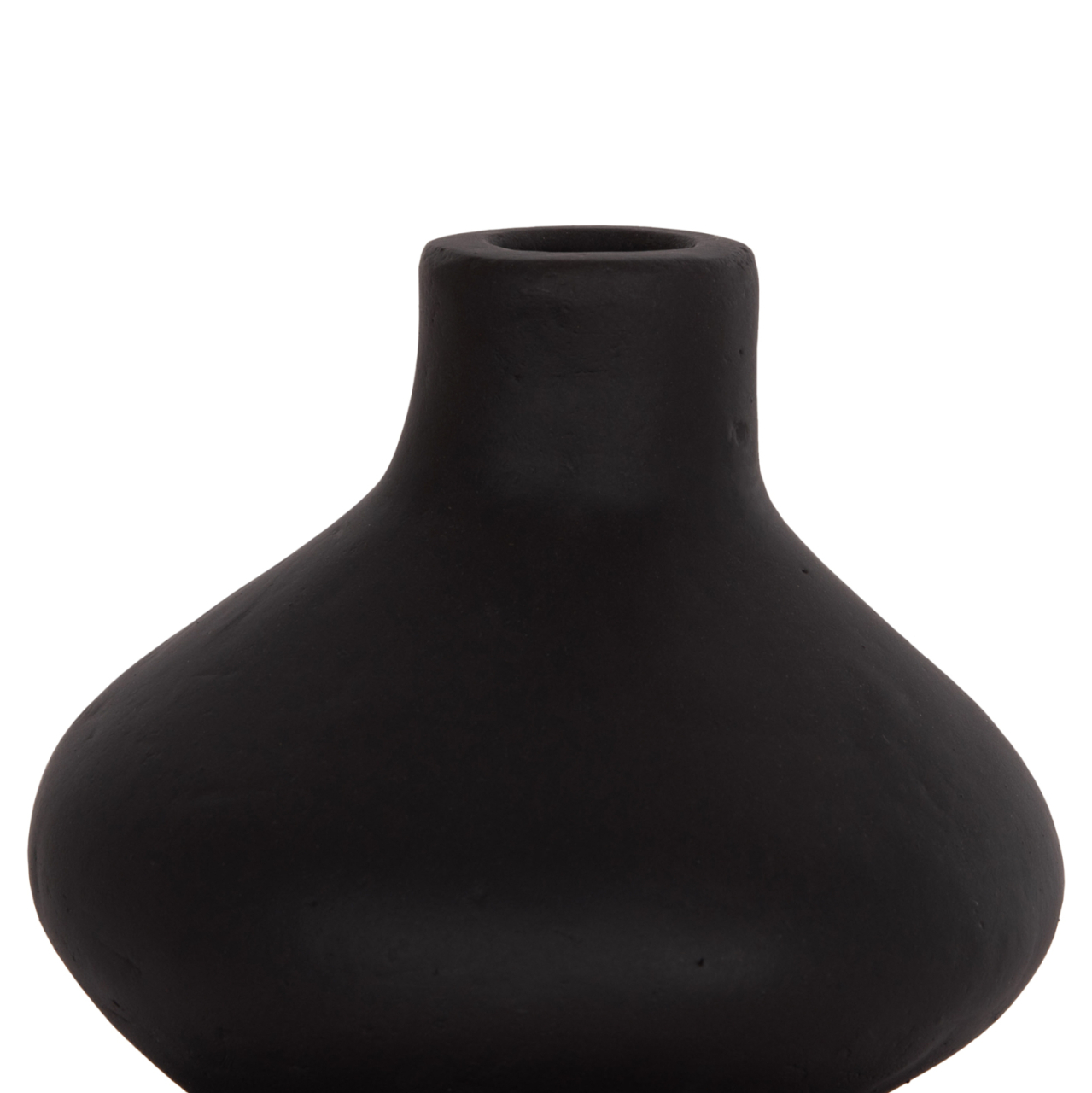 TABLE DECORATIVE VASE CHELIN HM4670S TERRACOTA IN BLACK--Φ20x25Hcm. [4]