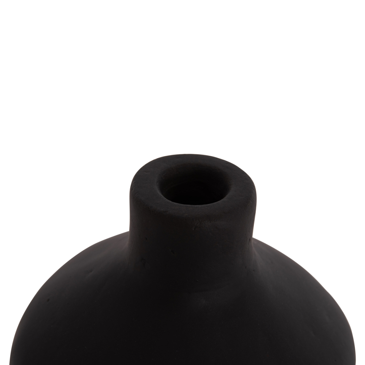 TABLE DECORATIVE VASE CHELIN HM4670S TERRACOTA IN BLACK--Φ20x25Hcm. [10]