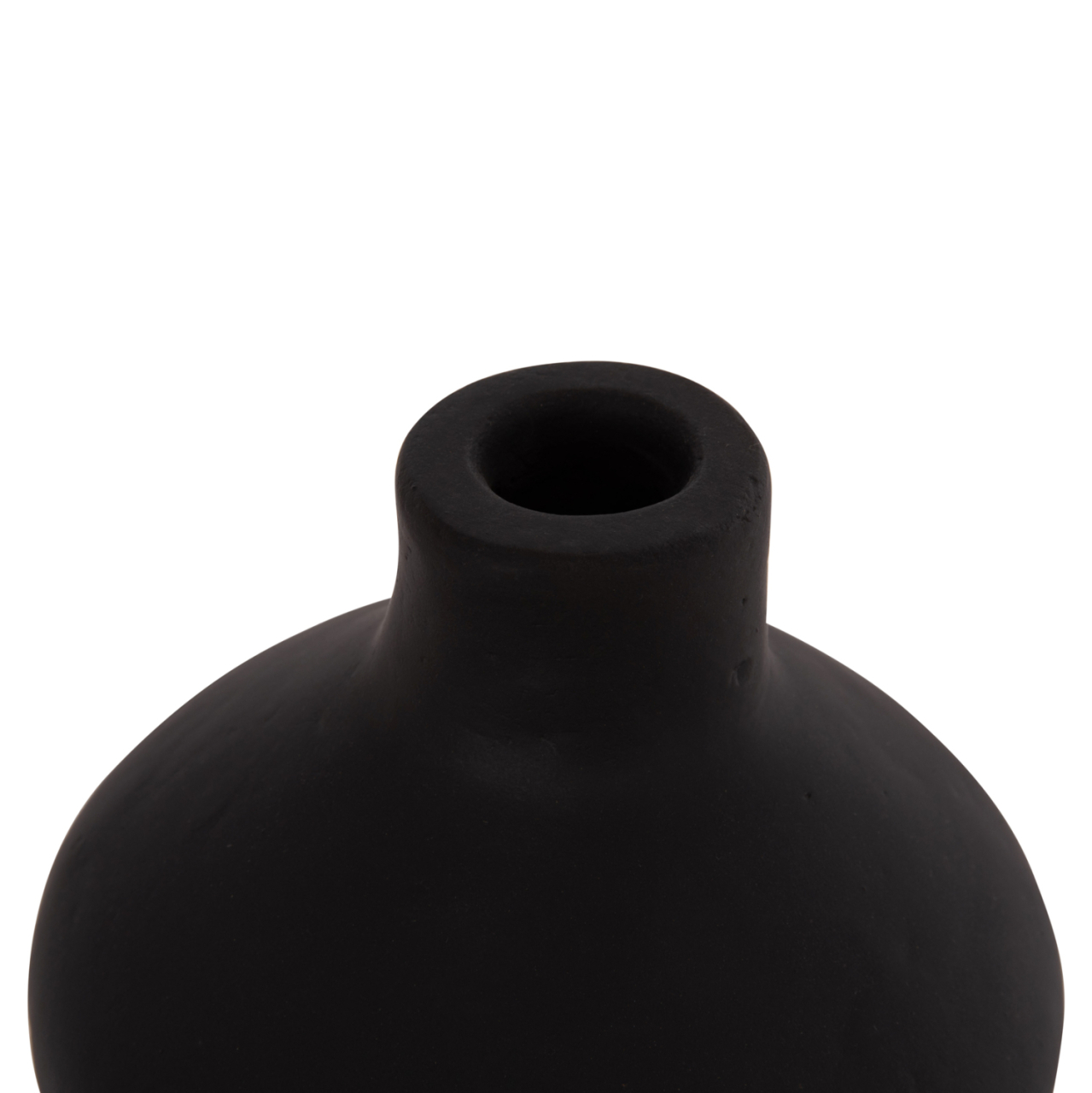 TABLE DECORATIVE VASE CHELIN HM4670S TERRACOTA IN BLACK--Φ20x25Hcm. [7]