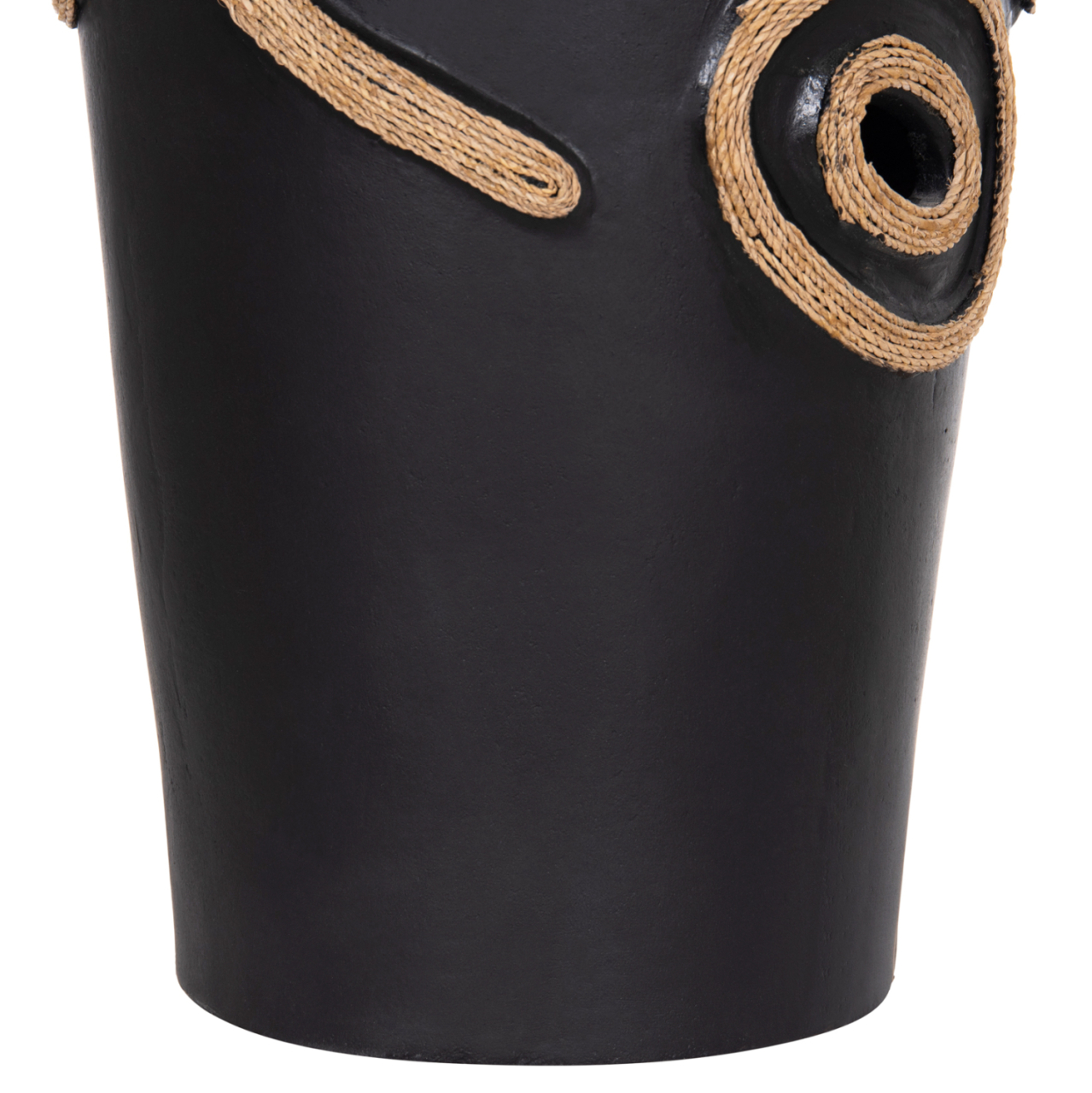 TABLE DECORATIVE VASE DEAN HM4677.01L TERRACOTA IN BLACK--Φ22x33Hcm. [5]