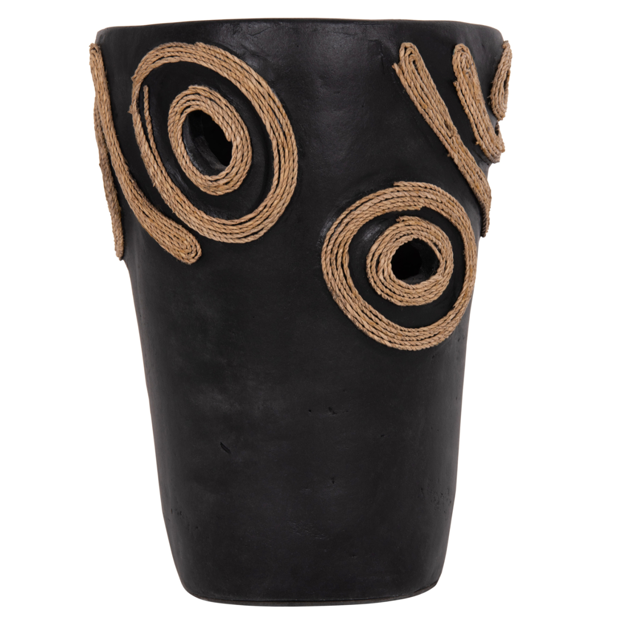 TABLE DECORATIVE VASE DEAN HM4677.01S TERRACOTA IN BLACK--Φ19x25Hcm. [3]
