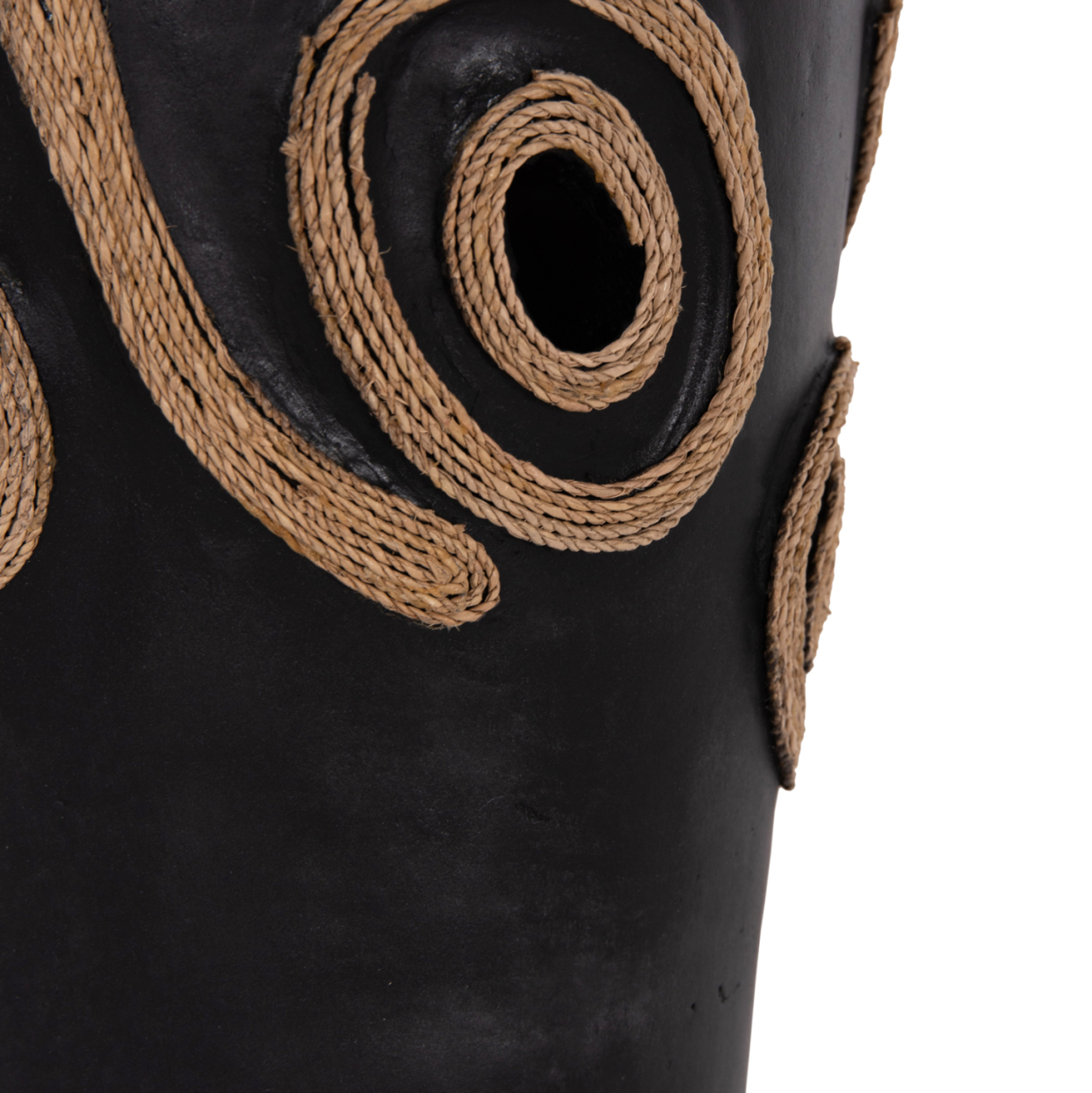 TABLE DECORATIVE VASE DEAN HM4677.01S TERRACOTA IN BLACK--Φ19x25Hcm. [7]