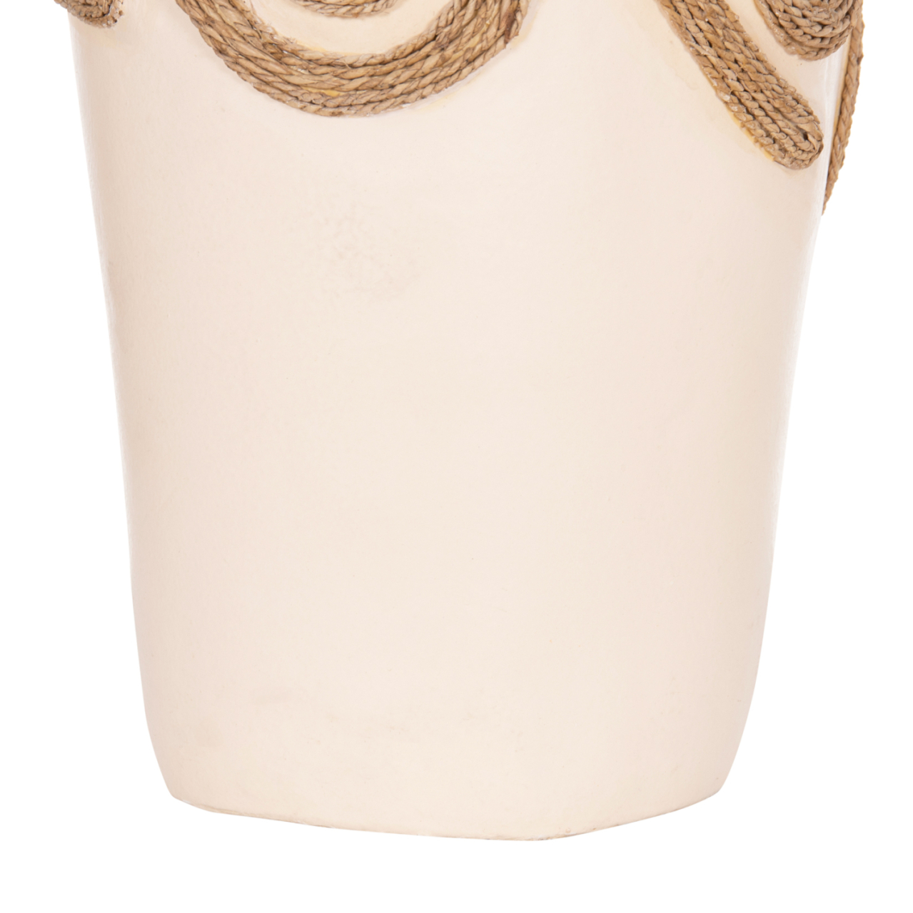 TABLE DECORATIVE VASE DEAN HM4677.02L TERRACOTA IN CREAM WHITE--Φ22x33Hcm. [5]