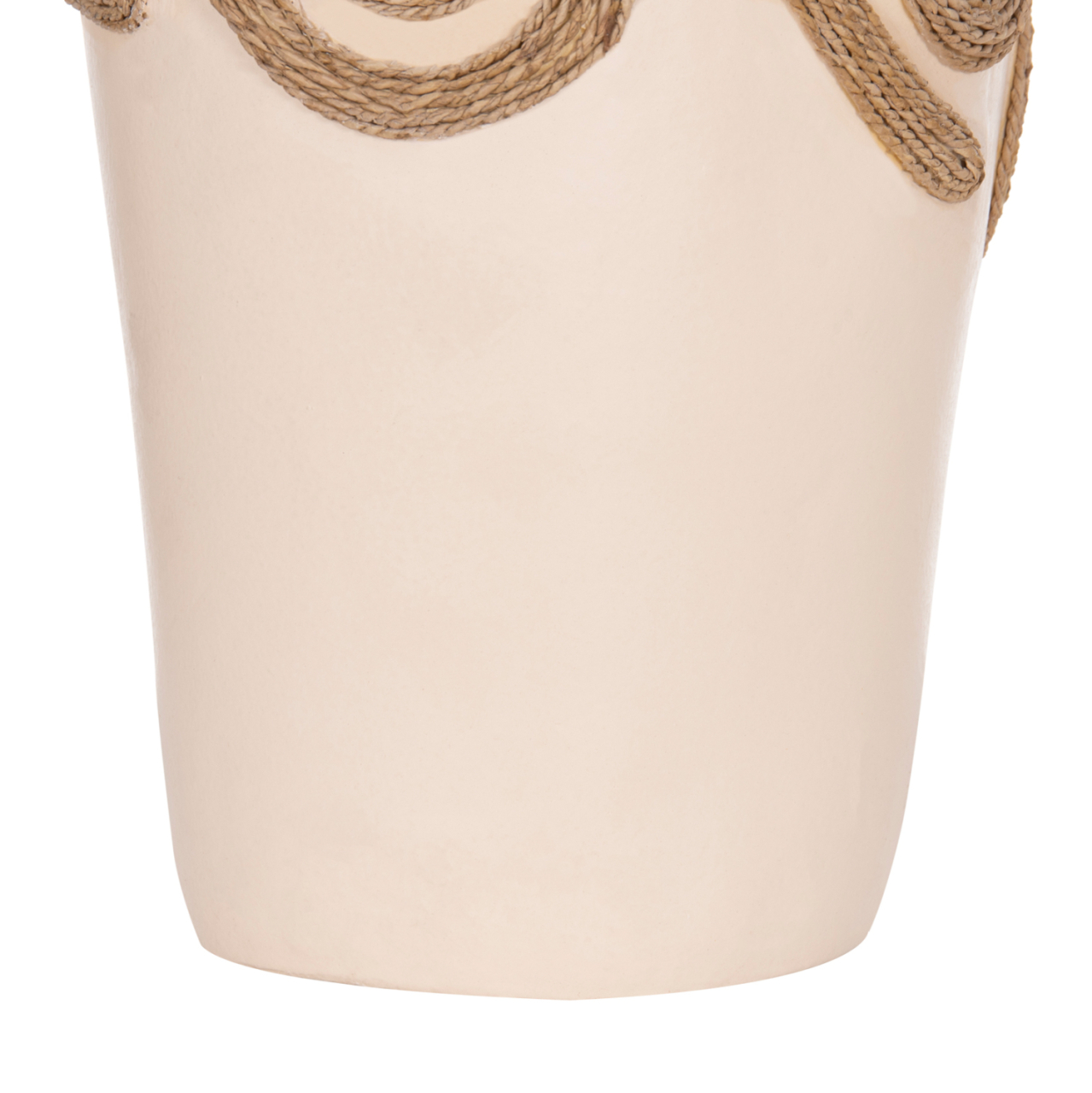 TABLE DECORATIVE VASE DEAN HM4677.02S TERRACOTA IN CREAM WHITE--Φ19x25Hcm. [5]