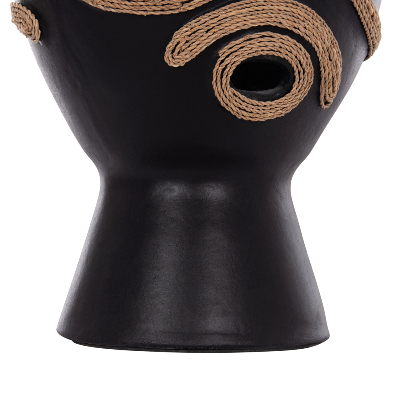 TABLE DECORATIVE VASE DEAN HM4678.01 TERRACOTA IN BLACK-Φ25x28Hcm. [5]