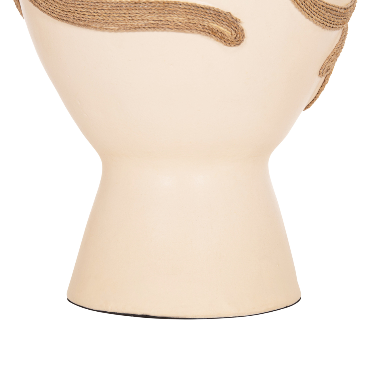 TABLE DECORATIVE VASE DEAN HM4678.02 TERRACOTA IN CREAM WHITE--Φ23x29Hcm. [6]