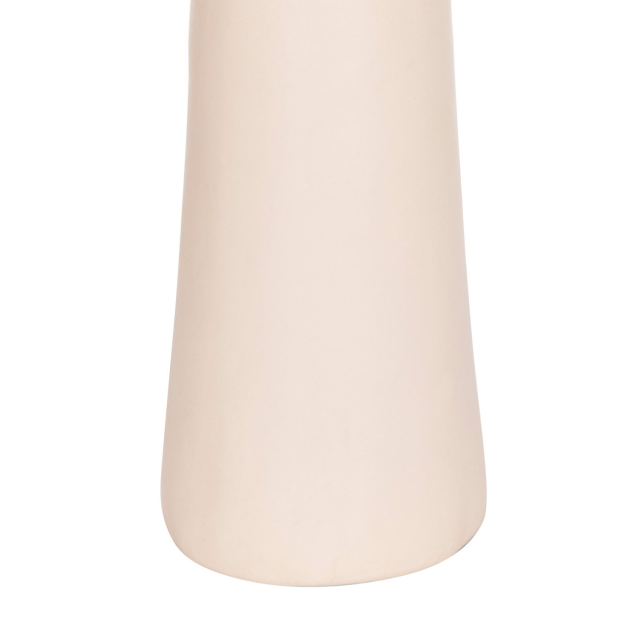 TABLE DECORATIVE VASE DEAN HM4679.02 TERRACOTTA IN CREAM WHITE and AGEL ROPE--Φ18x35Hcm. [5]