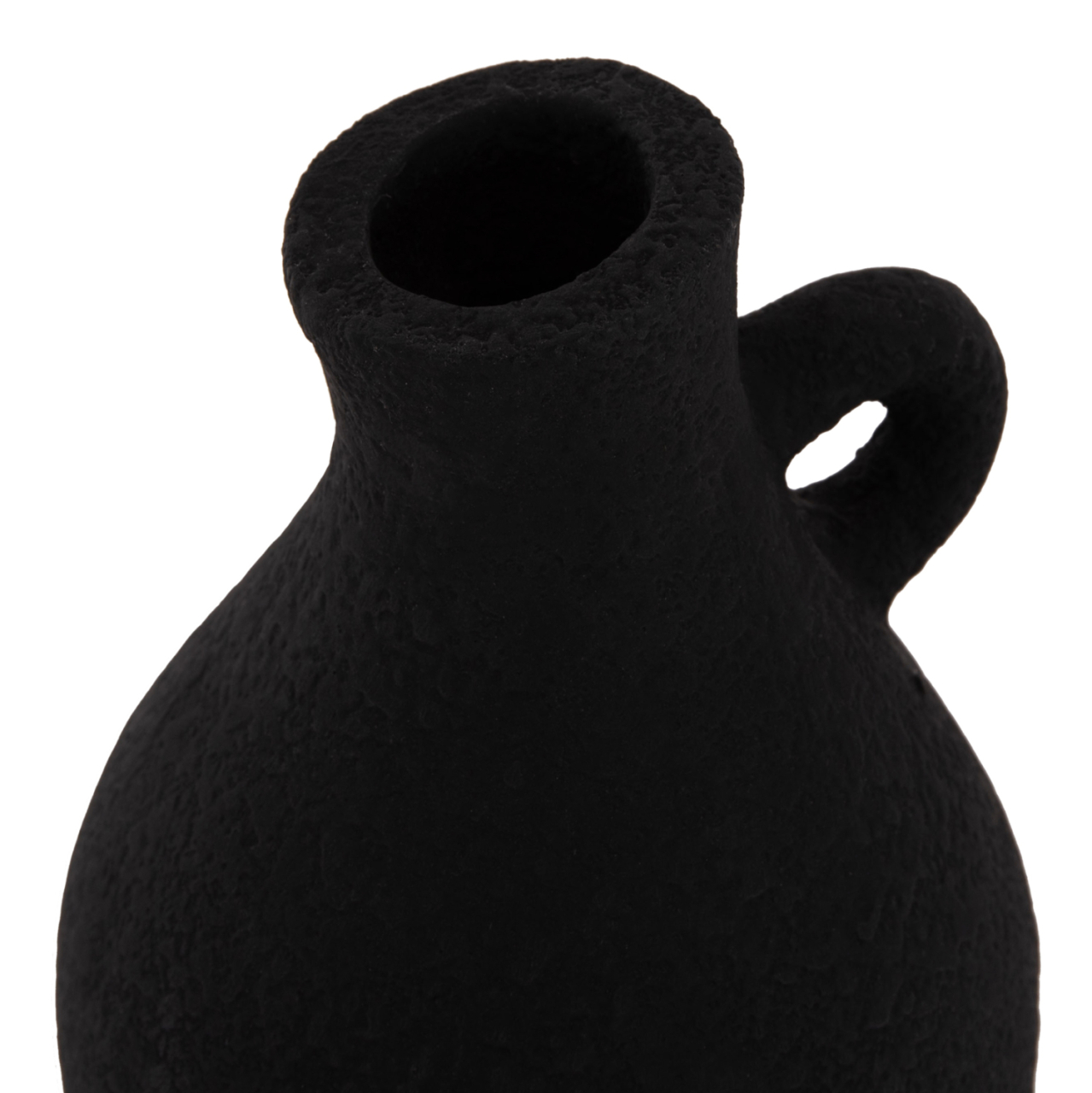 TABLE DECORATIVE VASE DECANT HM4667.01L TERRACOTA IN BLACK--Φ14x21Hcm. [10]