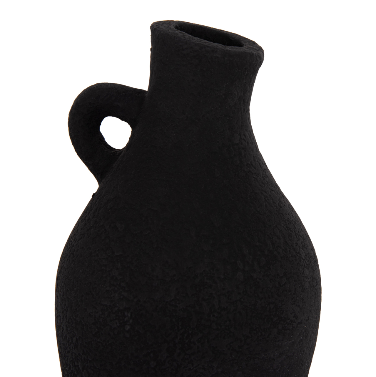 TABLE DECORATIVE VASE DECANT HM4667.01L TERRACOTA IN BLACK--Φ14x21Hcm. [6]