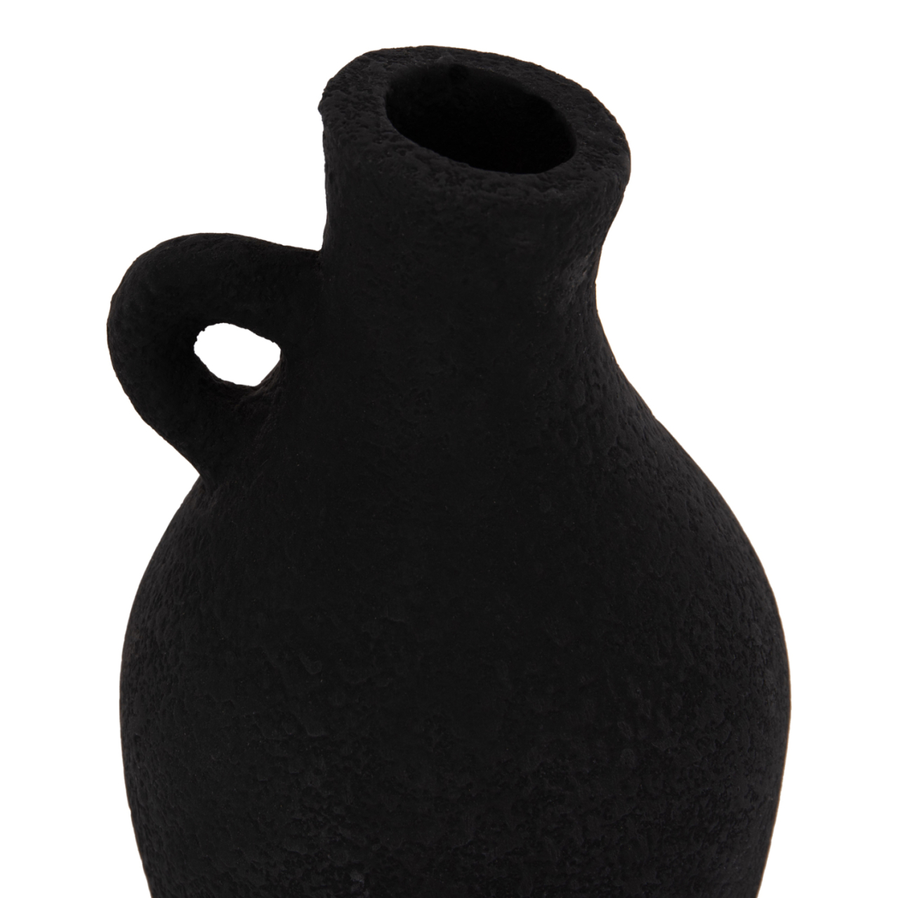 TABLE DECORATIVE VASE DECANT HM4667.01L TERRACOTA IN BLACK--Φ14x21Hcm. [8]