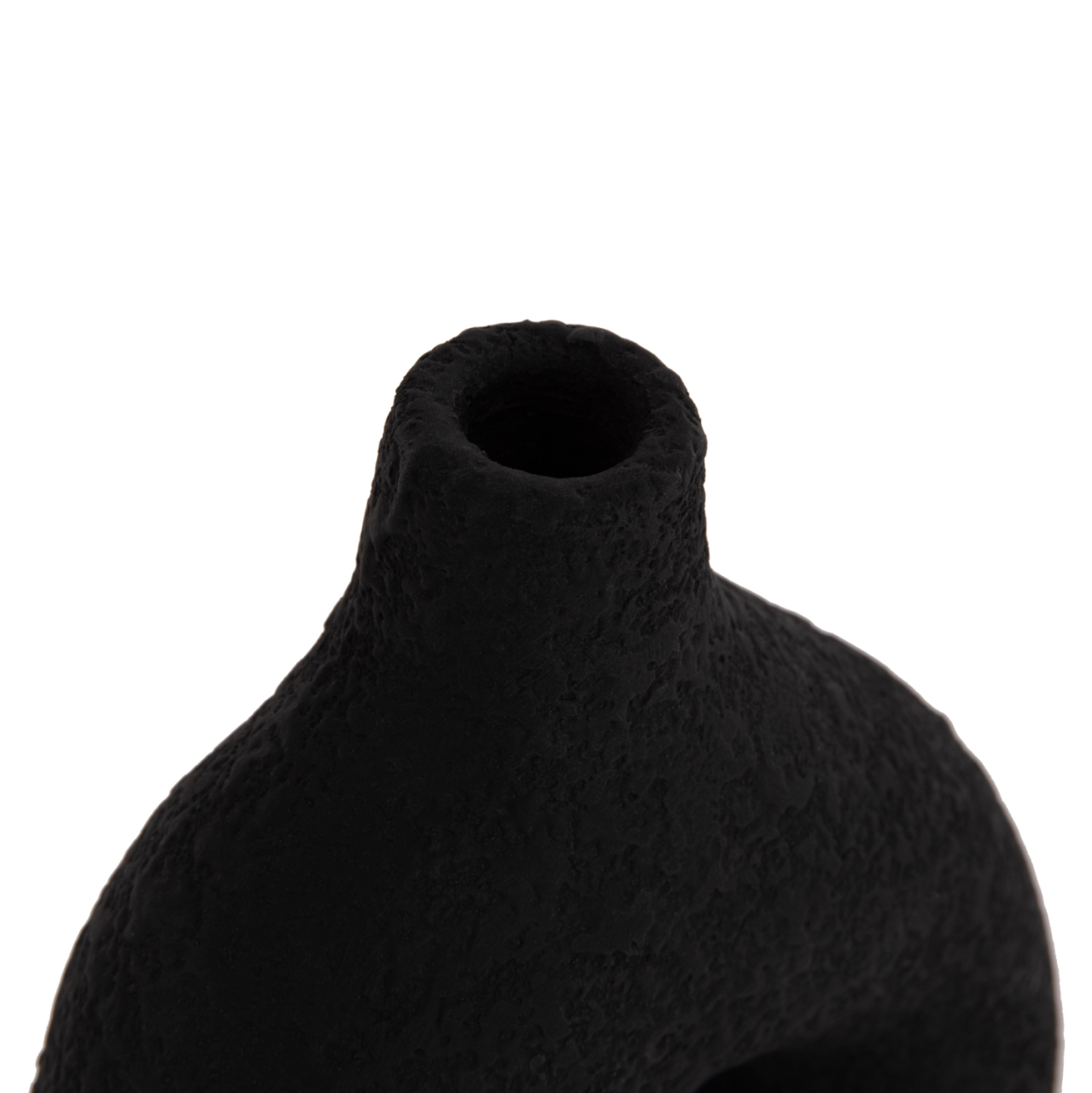 TABLE DECORATIVE VASE DECANT HM4667.01M TERRACOTA IN BLACK--17x6.5x20Hcm. [8]