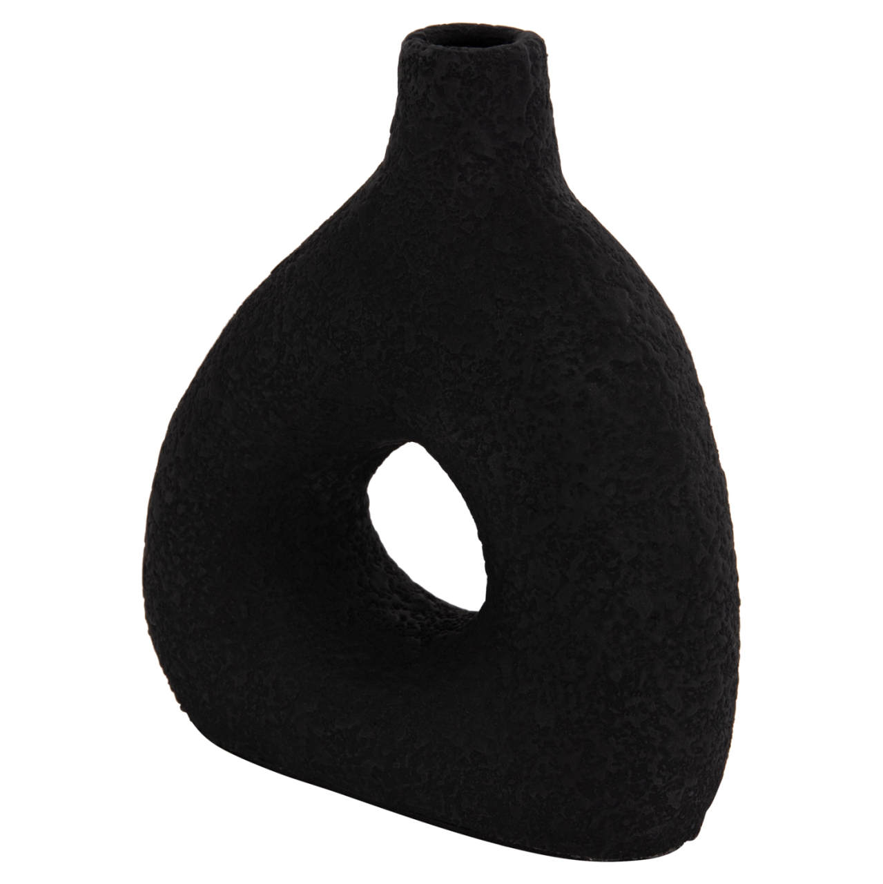 TABLE DECORATIVE VASE DECANT HM4667.01M TERRACOTA IN BLACK--17x6.5x20Hcm. [5]