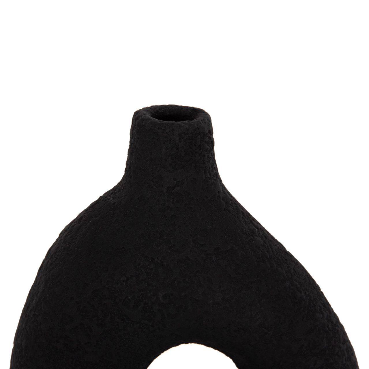 TABLE DECORATIVE VASE DECANT HM4667.01M TERRACOTA IN BLACK--17x6.5x20Hcm. [6]