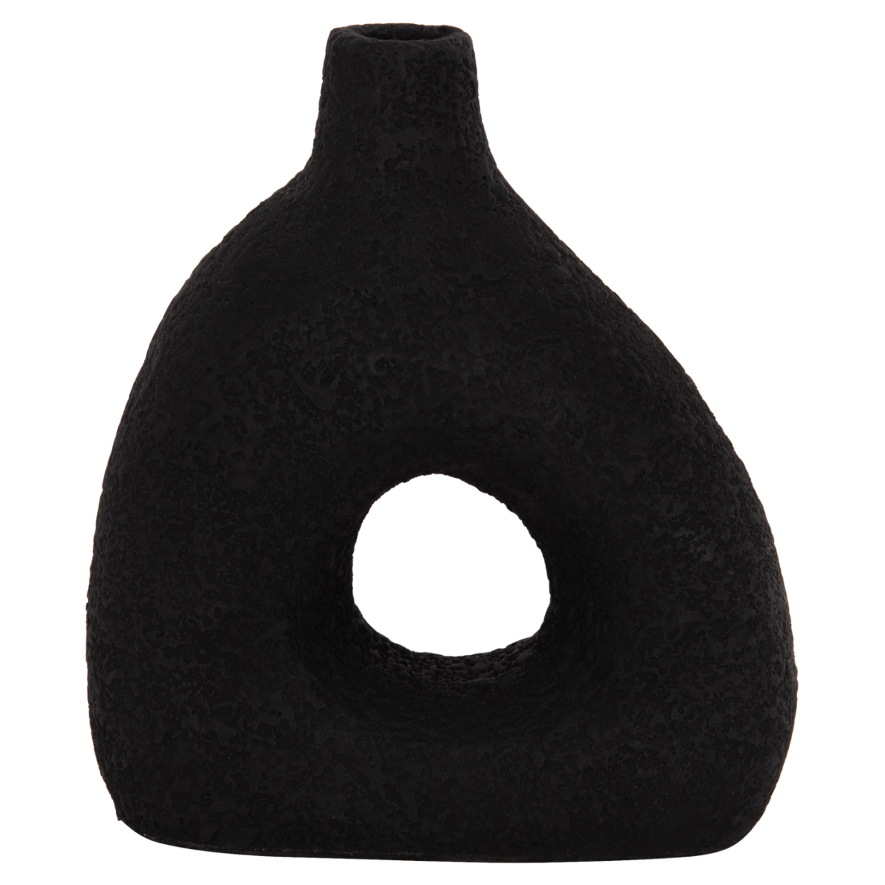 TABLE DECORATIVE VASE DECANT HM4667.01M TERRACOTA IN BLACK--17x6.5x20Hcm. [3]