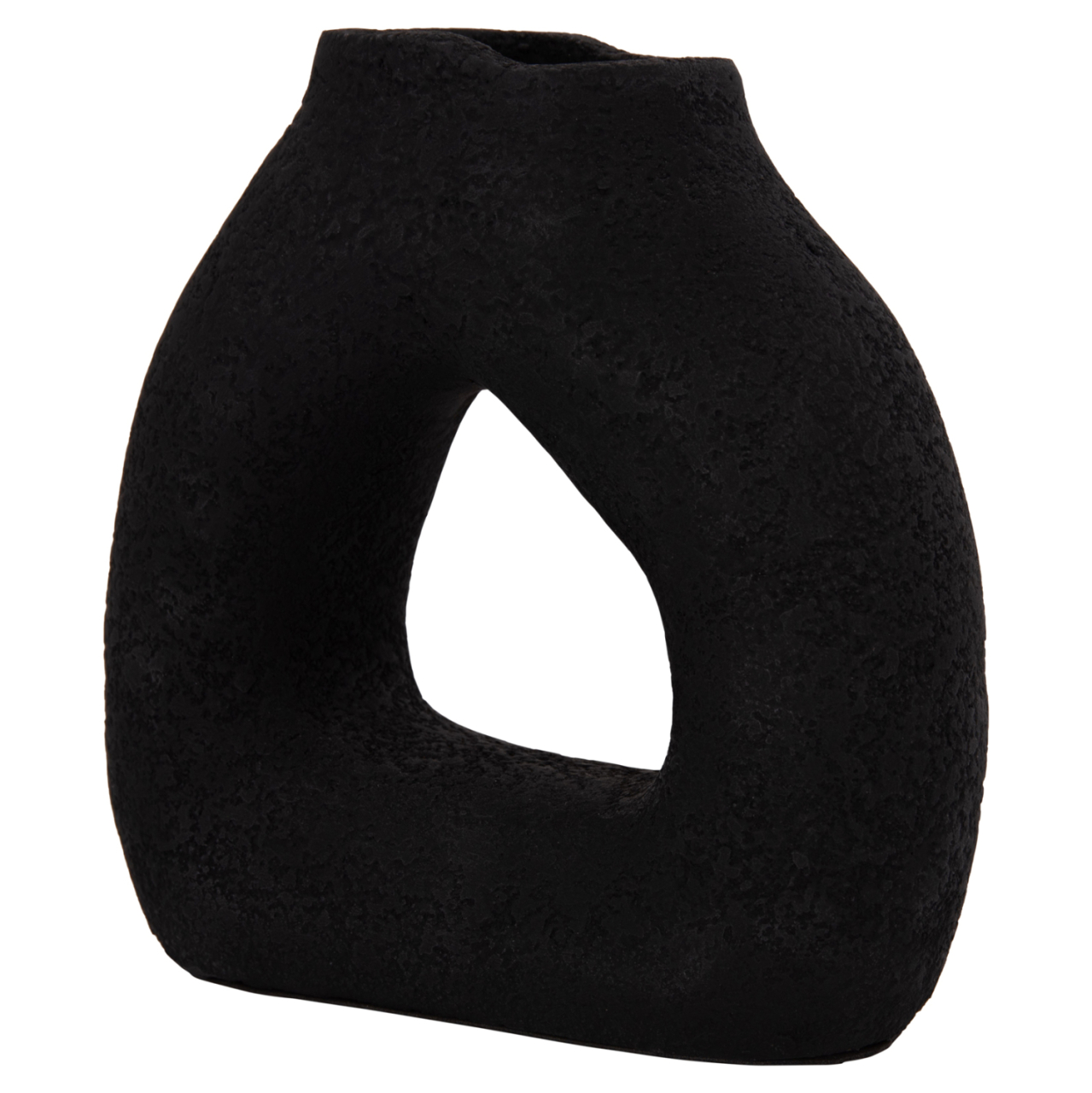 TABLE DECORATIVE VASE DECANT HM4667.01S TERRACOTA IN BLACK--17.5x6.5x17Hcm. [4]