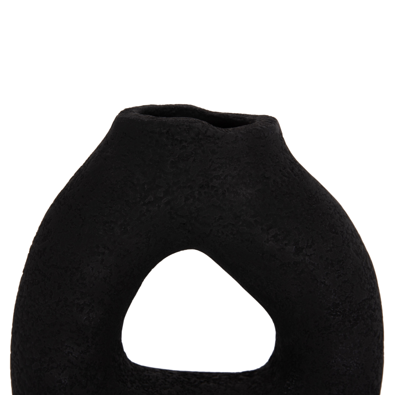 TABLE DECORATIVE VASE DECANT HM4667.01S TERRACOTA IN BLACK--17.5x6.5x17Hcm. [6]