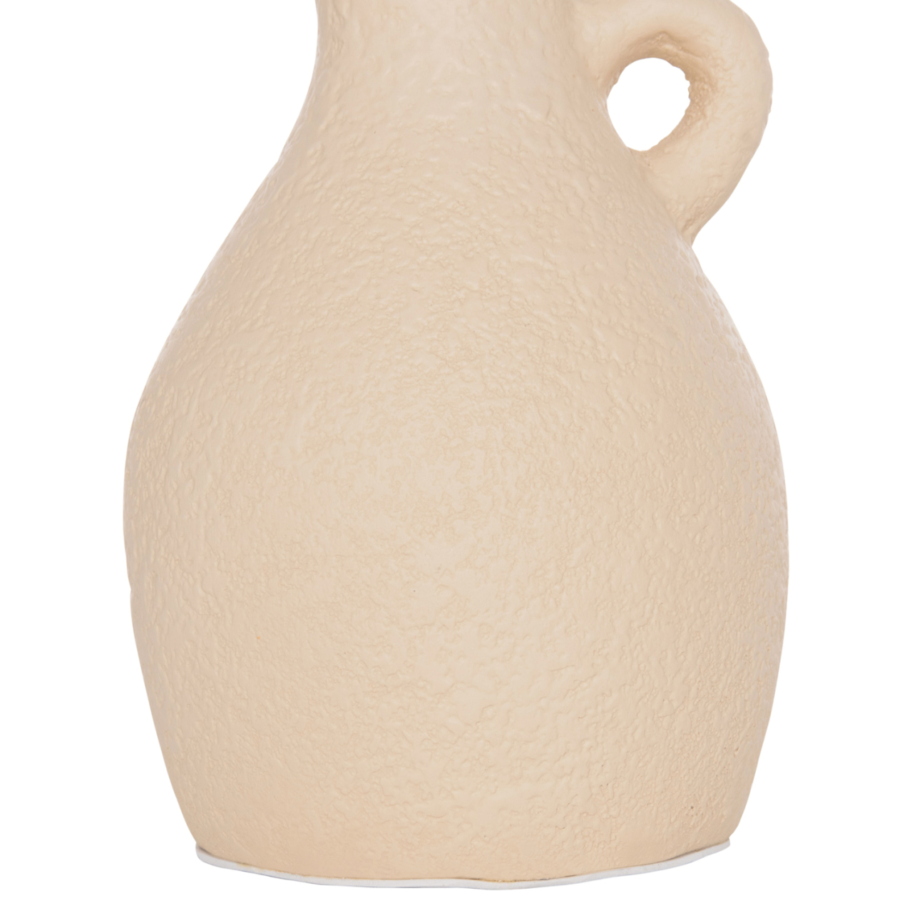 TABLE DECORATIVE VASE DECANT HM4667.02L TERRACOTA IN CREAM WHITE--Φ14x21Hcm. [6]