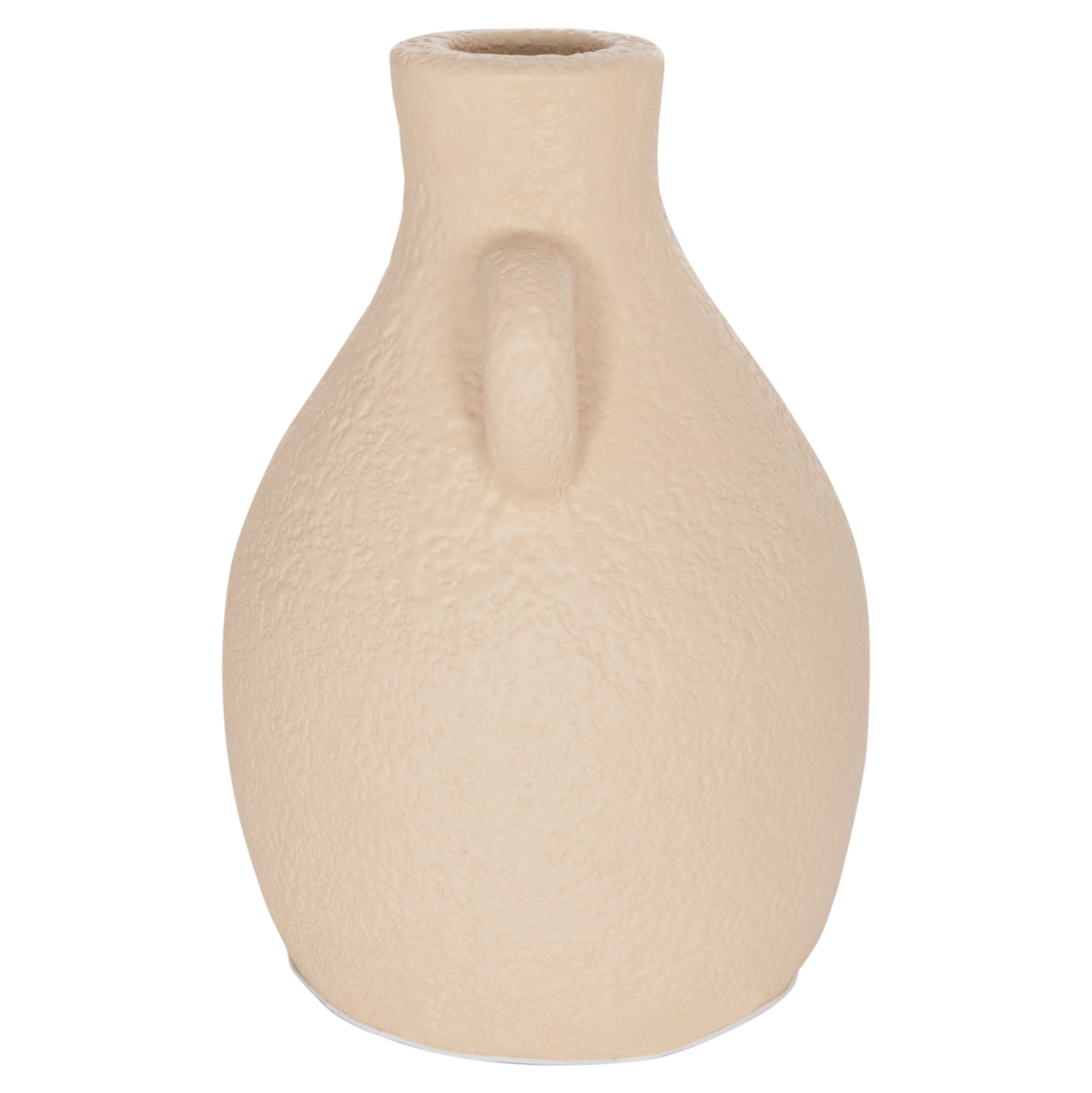TABLE DECORATIVE VASE DECANT HM4667.02L TERRACOTA IN CREAM WHITE--Φ14x21Hcm. [4]